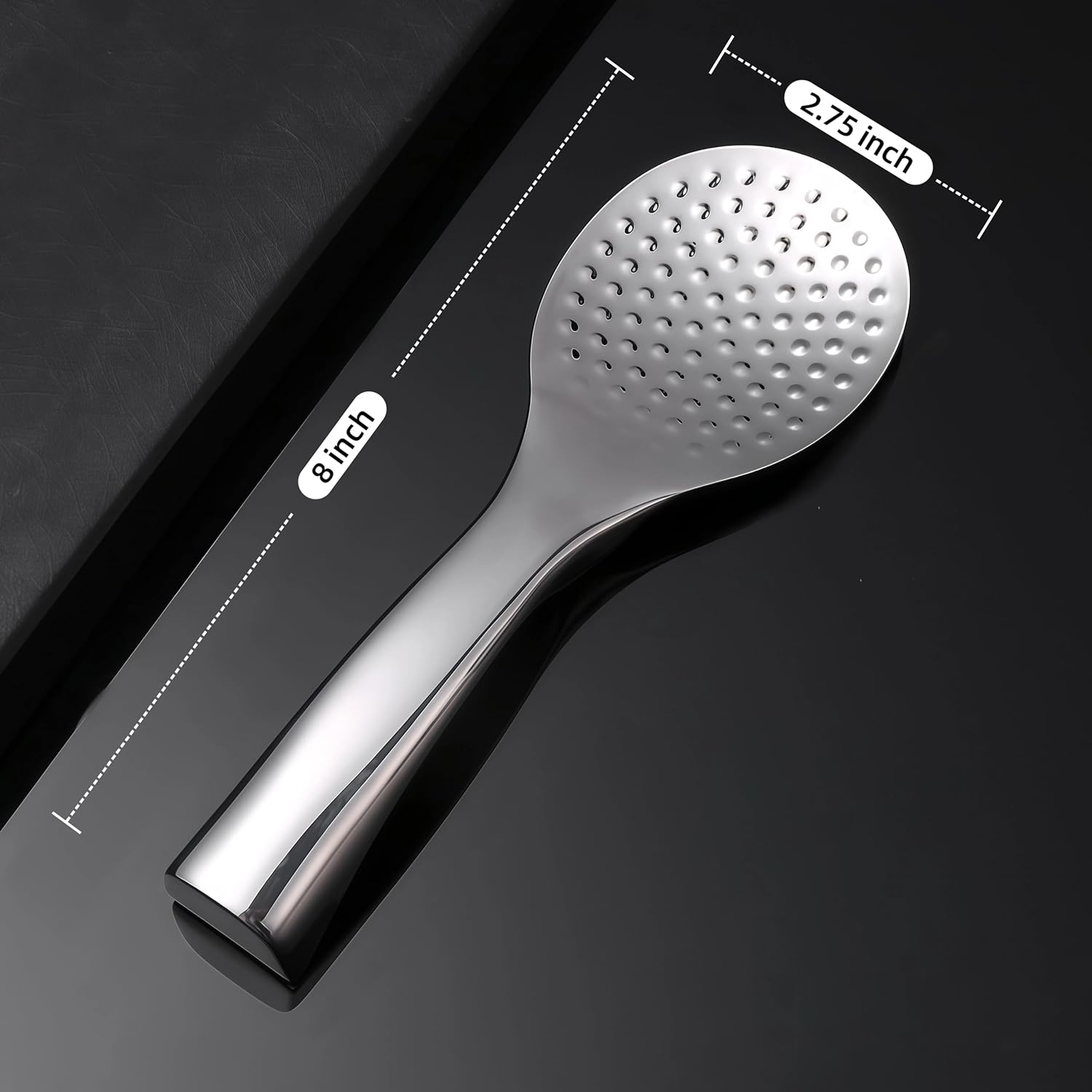 18/8 Stainless Steel Rice Paddle, Non-Stick Rice Spoon, Mirror Finish, Stand-Up Design, Serving Spoon for Kitchen- 7.9-inch Long - Image 4