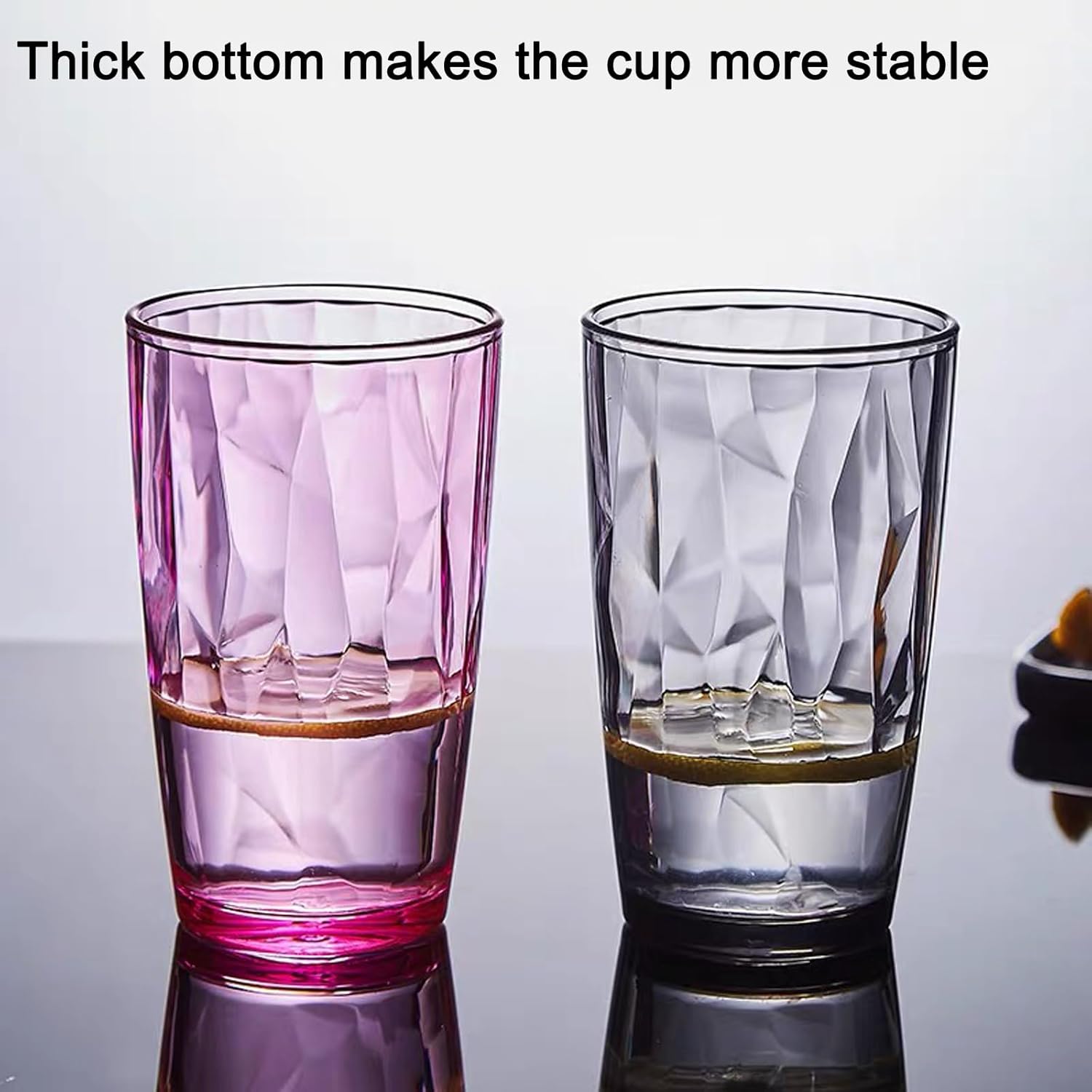 SZKIANGZXC Shatterproof Drinking Cups, Drinking Glasses, Set of 6, Plastic glass cup,16 oz plastic Tumbler Cups,Dishwasher Safe - Image 4