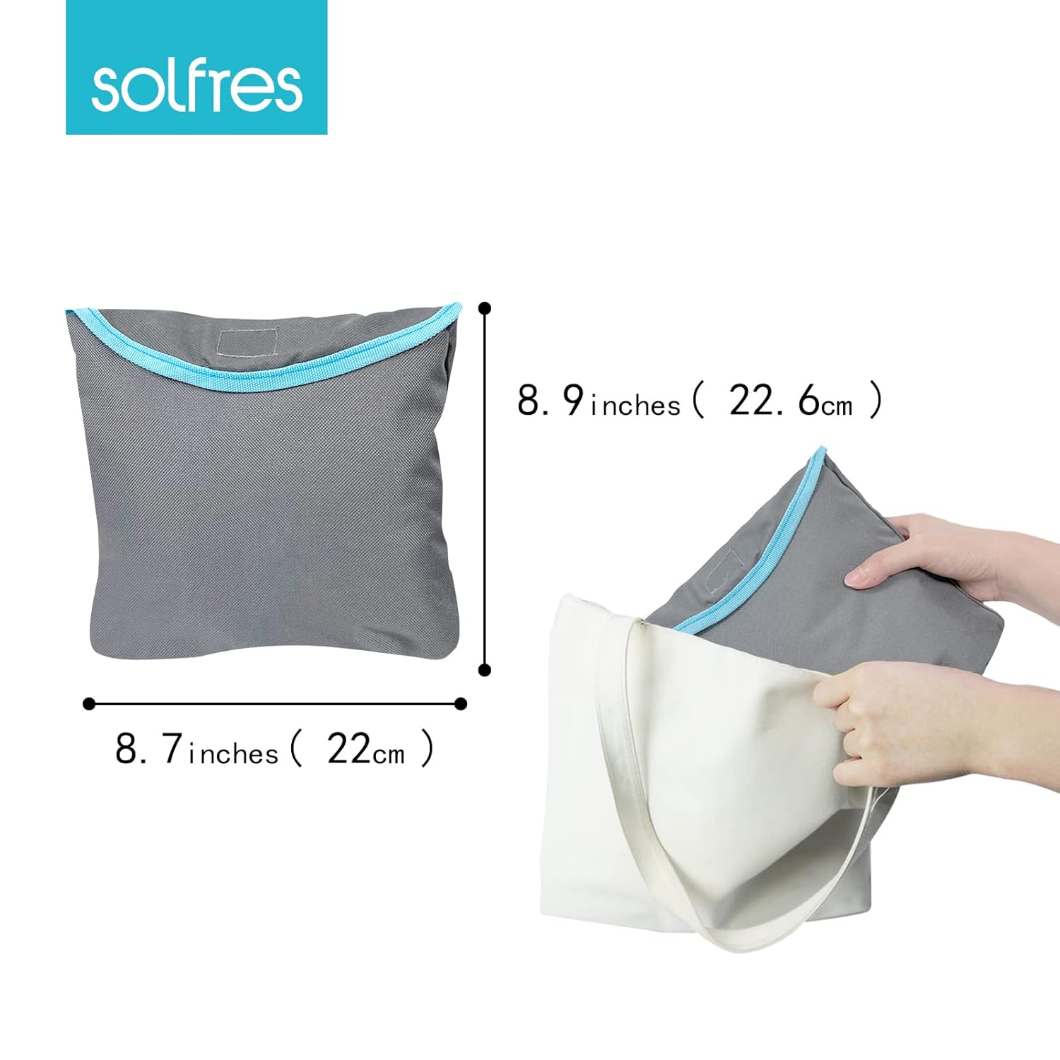 Dual-Belt Baby High Chair Cover, Upgrade Version, for Wooden or Restaurant High Chair, Sturdy and Robust Material, Waterproof Washable Stain and Slip Resistant, Gray - Image 6