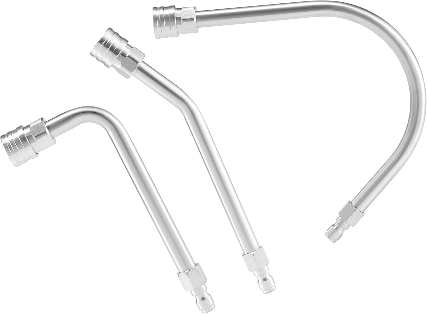 Pressure Washer Extension Wand - Gutter Cleaner Attachment - 30°, 90°, 120° Curved Rod, 1/4