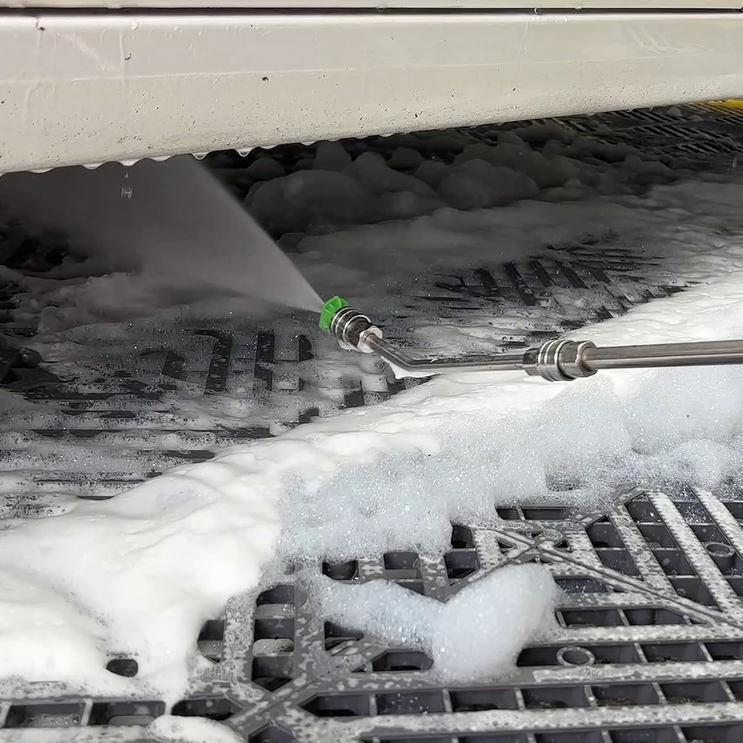 Pressure Washer Extension Wand - Gutter Cleaner Attachment - 30°, 90°, 120° Curved Rod, 1/4