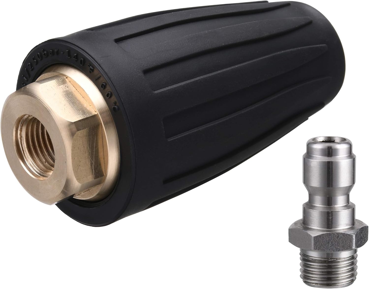 Turbo Nozzle for Pressure Washer, Rotating Nozzle and 5 Tips, 1/4 Inch Quick Connect, 3600 PSI, Orifice 2.5 - Image 4