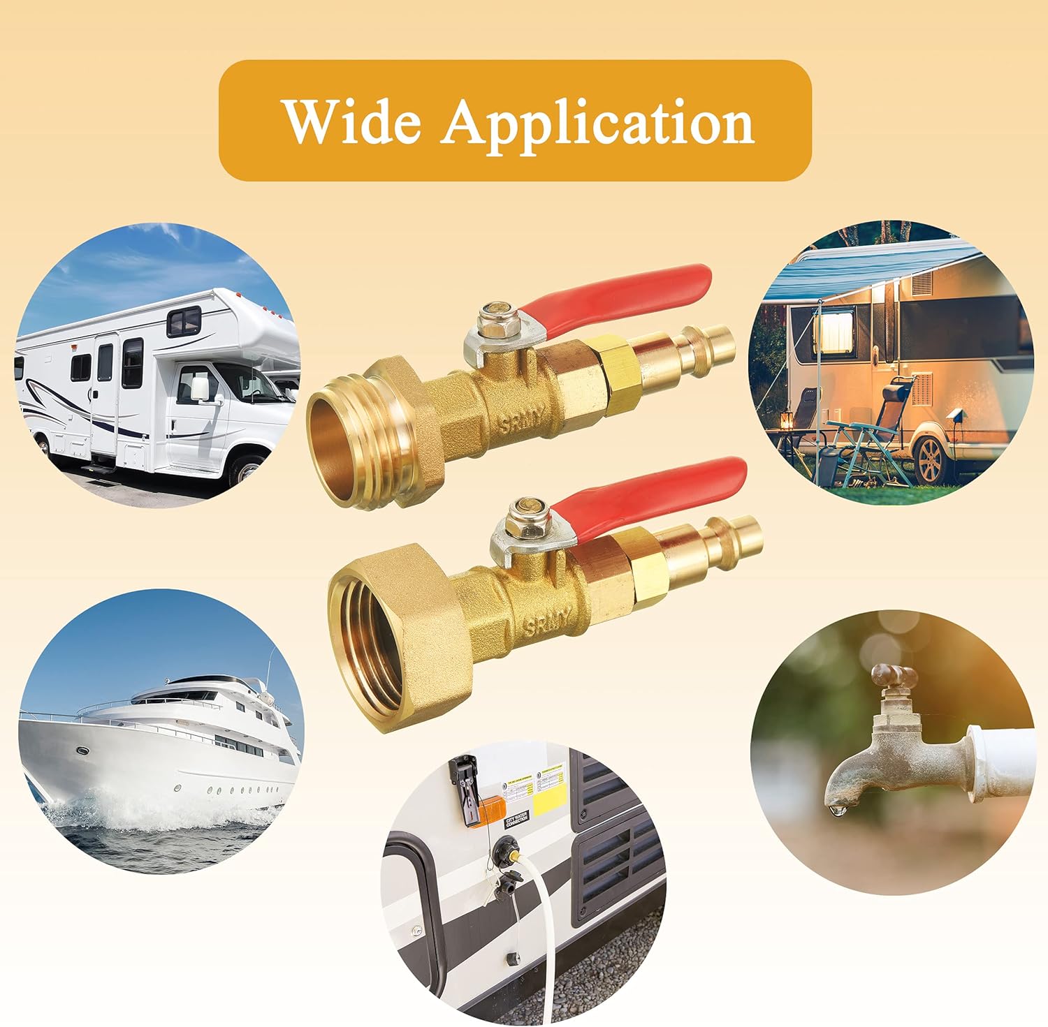 RV Winterize Blowout Adapter Kit 4 PCS with 1/4