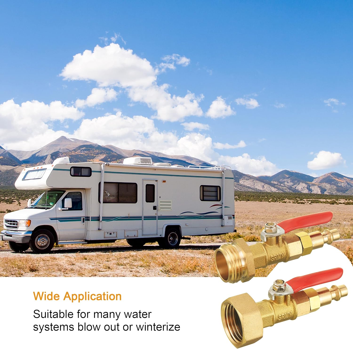 RV Winterize Blowout Adapter Kit 4 PCS with 1/4