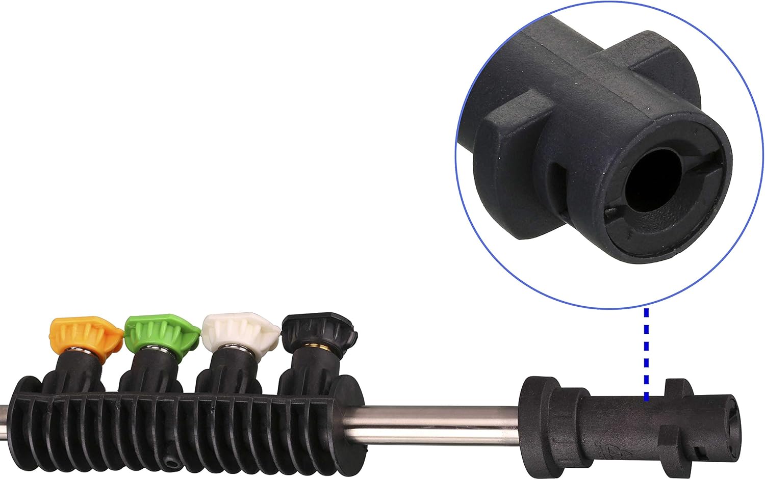 Pressure Washer Wand Extension with Adapter, Replacement Lance, Only Compatible Karcher K2, K3, K4, K5, K6, K7, 15 Inch - Image 2