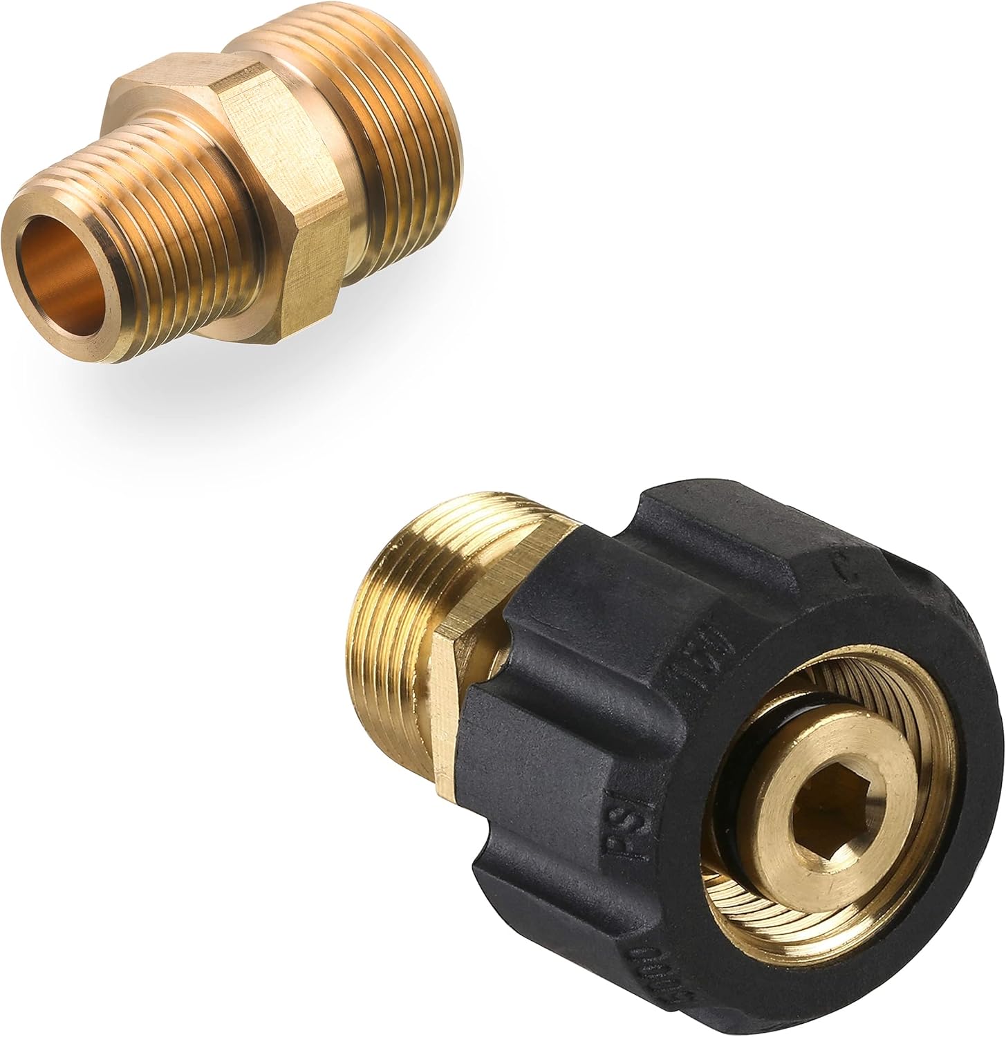 Pressure Washer Adapter and M22 Pressure Washer Fitting - Image 1