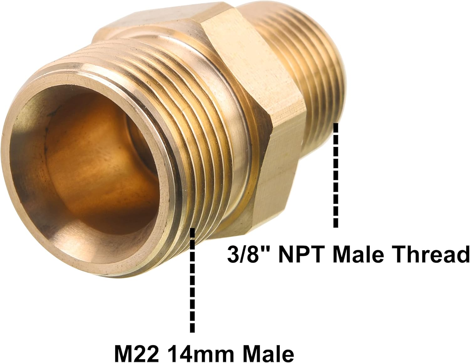 Pressure Washer Adapter and M22 Pressure Washer Fitting - Image 4