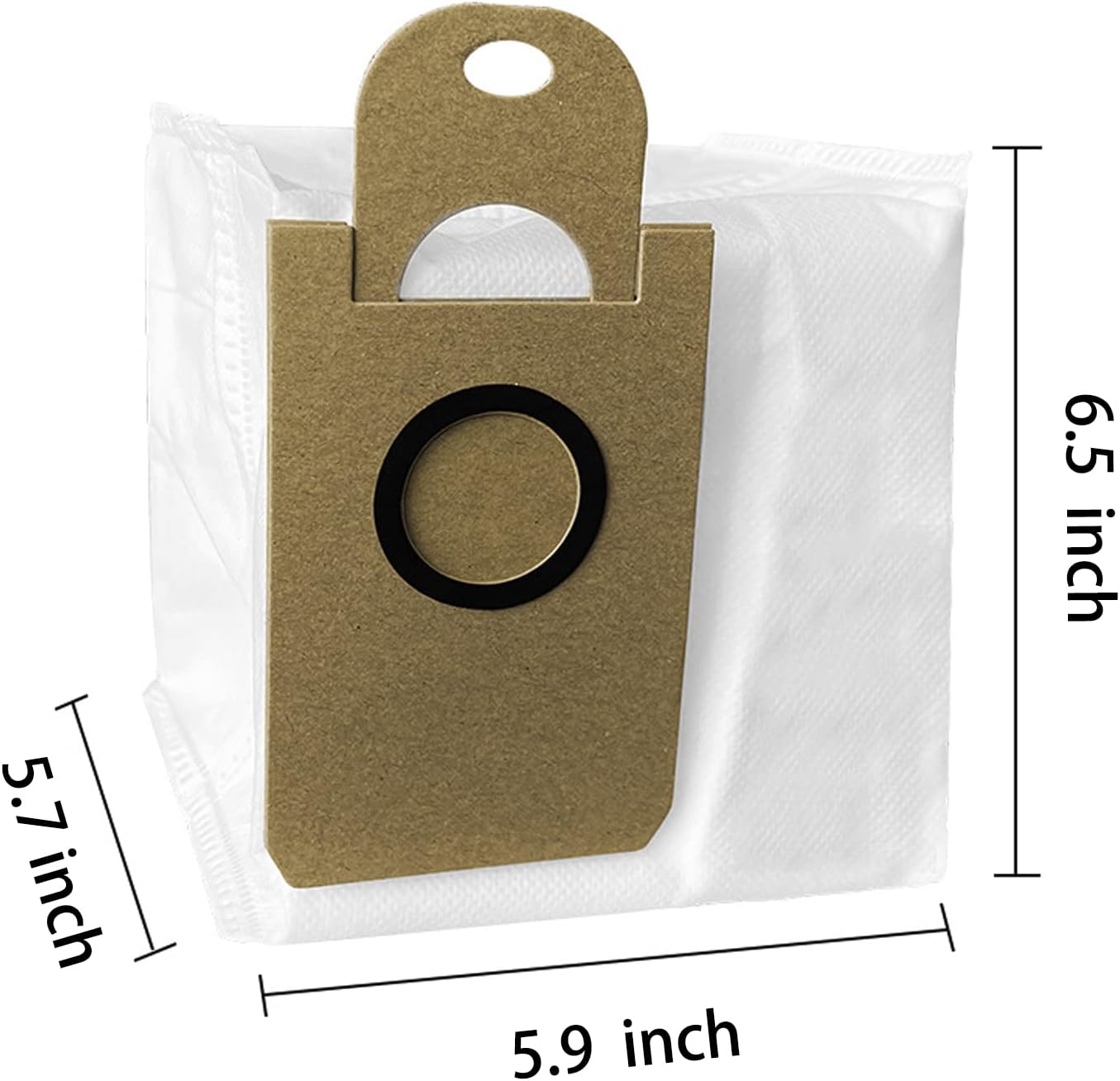 Dust Bags Replacement for iHome AutoVac Nova Pro Self Empty Robot Vacuum Cleaner Accessory Parts, for iHome Nova S1 Pro, Halo, Orbita, Eclipse, Luna, 6 Pack - Image 5