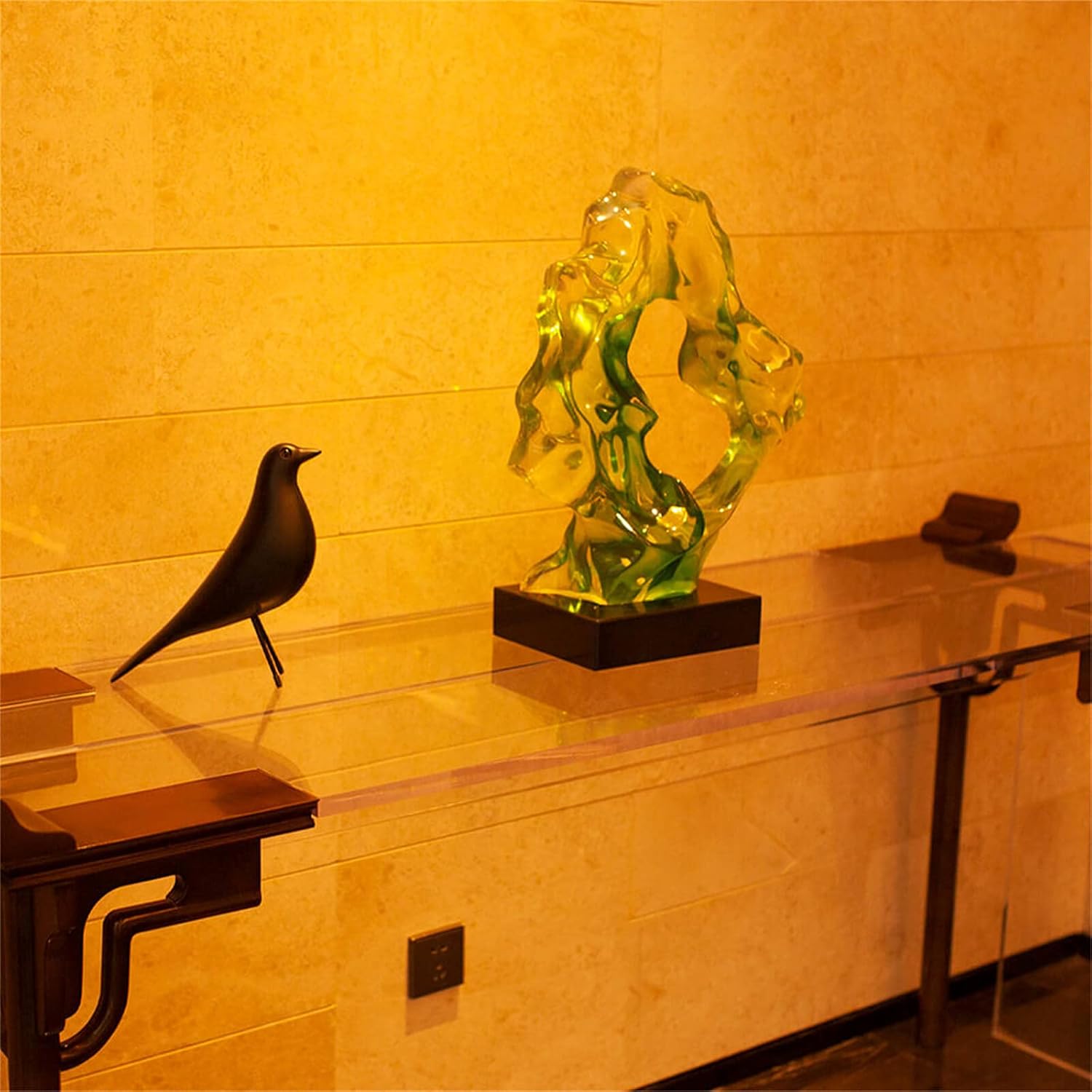 Mid Century Decor House Bird - Mid Century Desk Modern Decor,Sculpture Replica,Pigeon for Desk,Mid Century Sculpture(Black) - Image 4