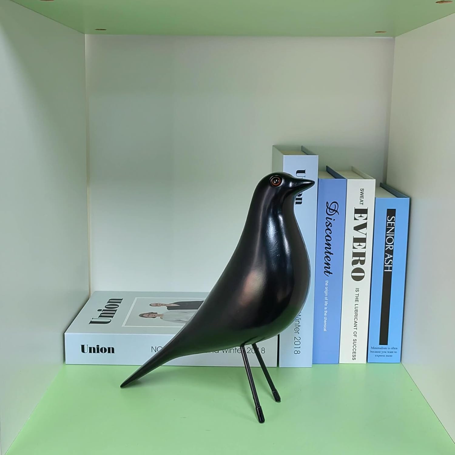 Mid Century Decor House Bird - Mid Century Desk Modern Decor,Sculpture Replica,Pigeon for Desk,Mid Century Sculpture(Black) - Image 5