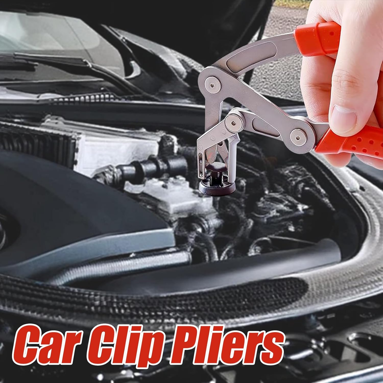 Car Clip Pliers, Efficient Multi-Functional Automotive Snap Pliers, Auto Trim Removal Tool, Spring-Loaded Fastener Rivet Remover for Door Panels, Trim Clips, Rivets, and Interior Panels (1PC) - Image 2