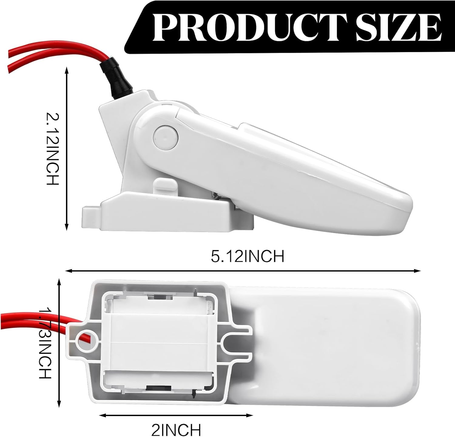 Landhoow Automatic Boat Bilge Pump Float Switch, 12v 24v 32v Bilge Float Switch Moisture Tight Seals for Automatic Electric Water Pump Accessories Ignition Protected - Image 1