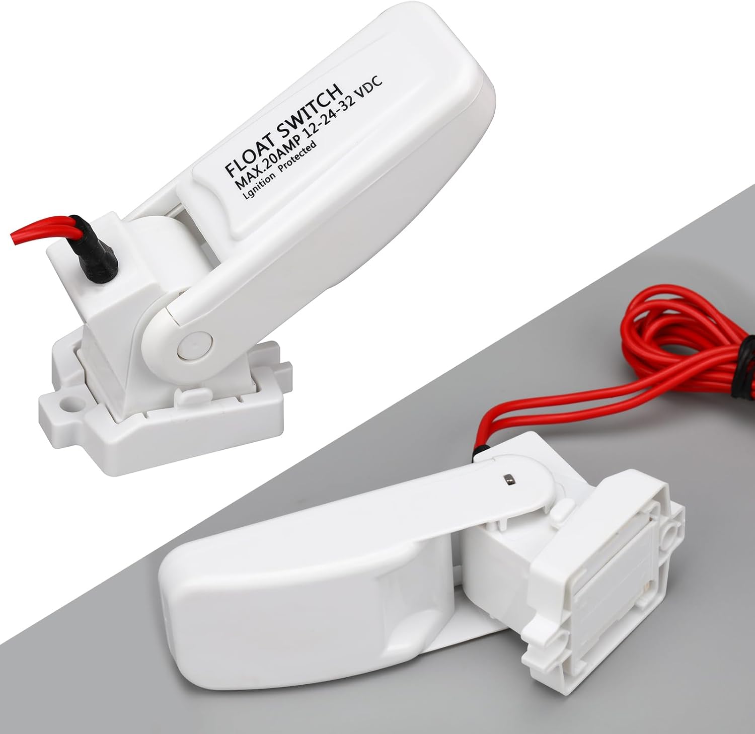 Landhoow Automatic Boat Bilge Pump Float Switch, 12v 24v 32v Bilge Float Switch Moisture Tight Seals for Automatic Electric Water Pump Accessories Ignition Protected - Image 4