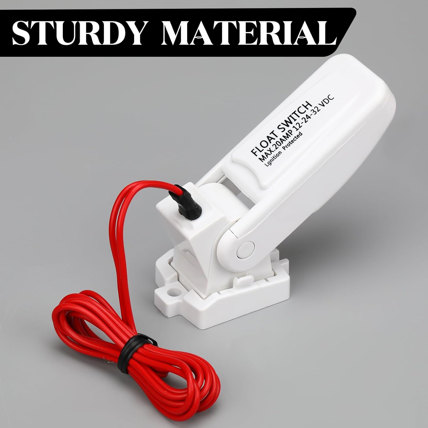 Landhoow Automatic Boat Bilge Pump Float Switch, 12v 24v 32v Bilge Float Switch Moisture Tight Seals for Automatic Electric Water Pump Accessories Ignition Protected - Image 5