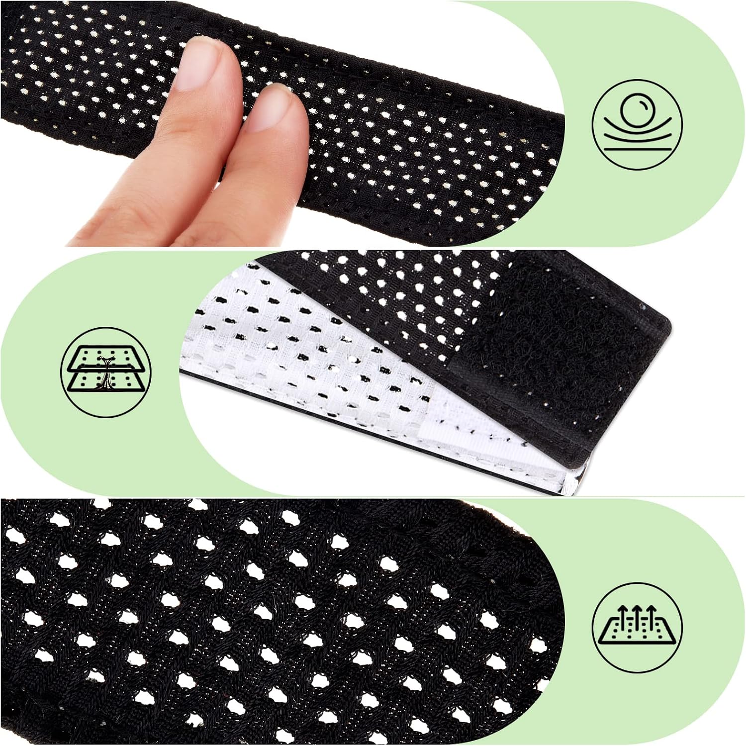 Amylove 8/12 Pairs Jersey Sleeve Bands Softball Sleeve Holders with Hook and Loop Fastener Straps for Soccer Softball Sports - Image 2