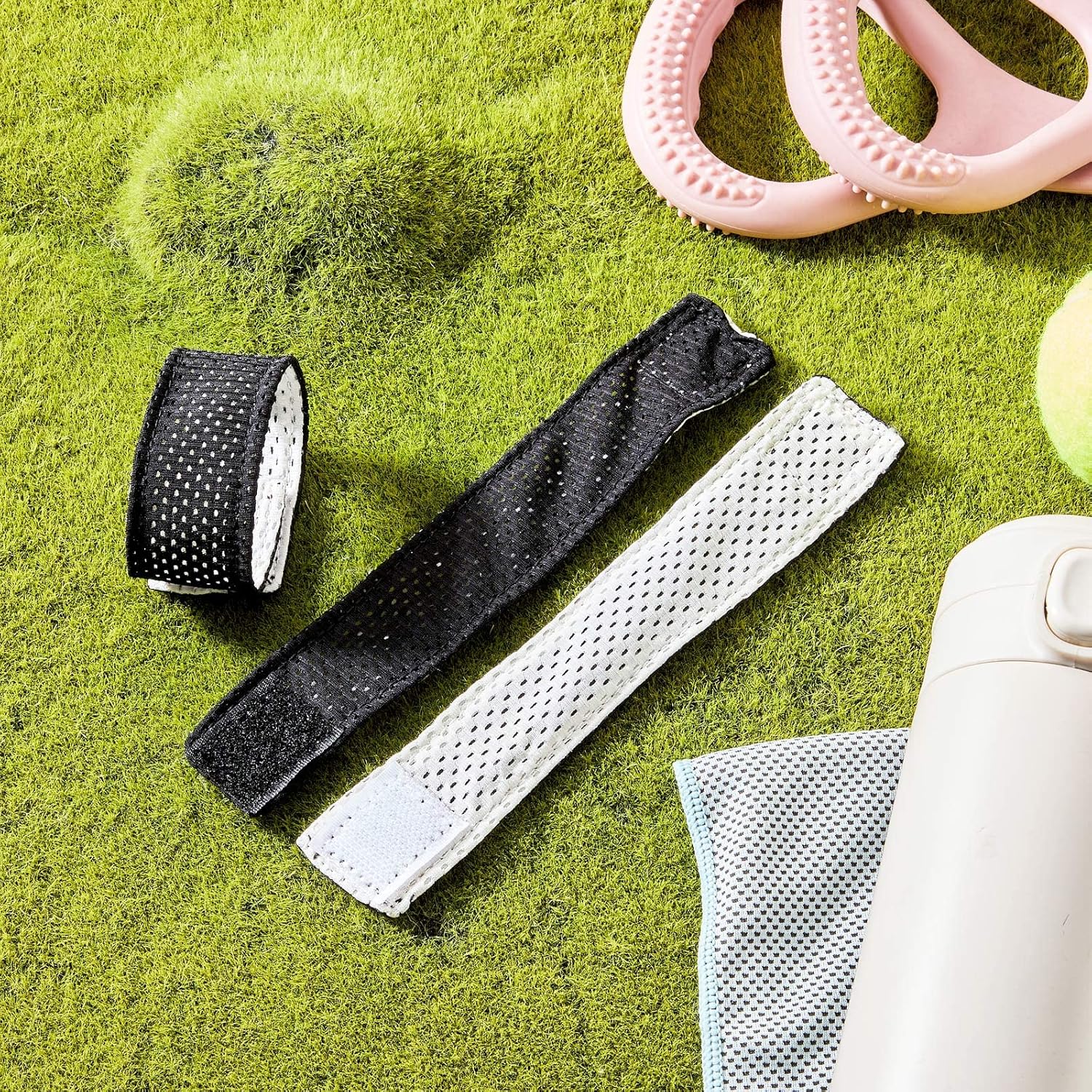 Amylove 8/12 Pairs Jersey Sleeve Bands Softball Sleeve Holders with Hook and Loop Fastener Straps for Soccer Softball Sports - Image 6