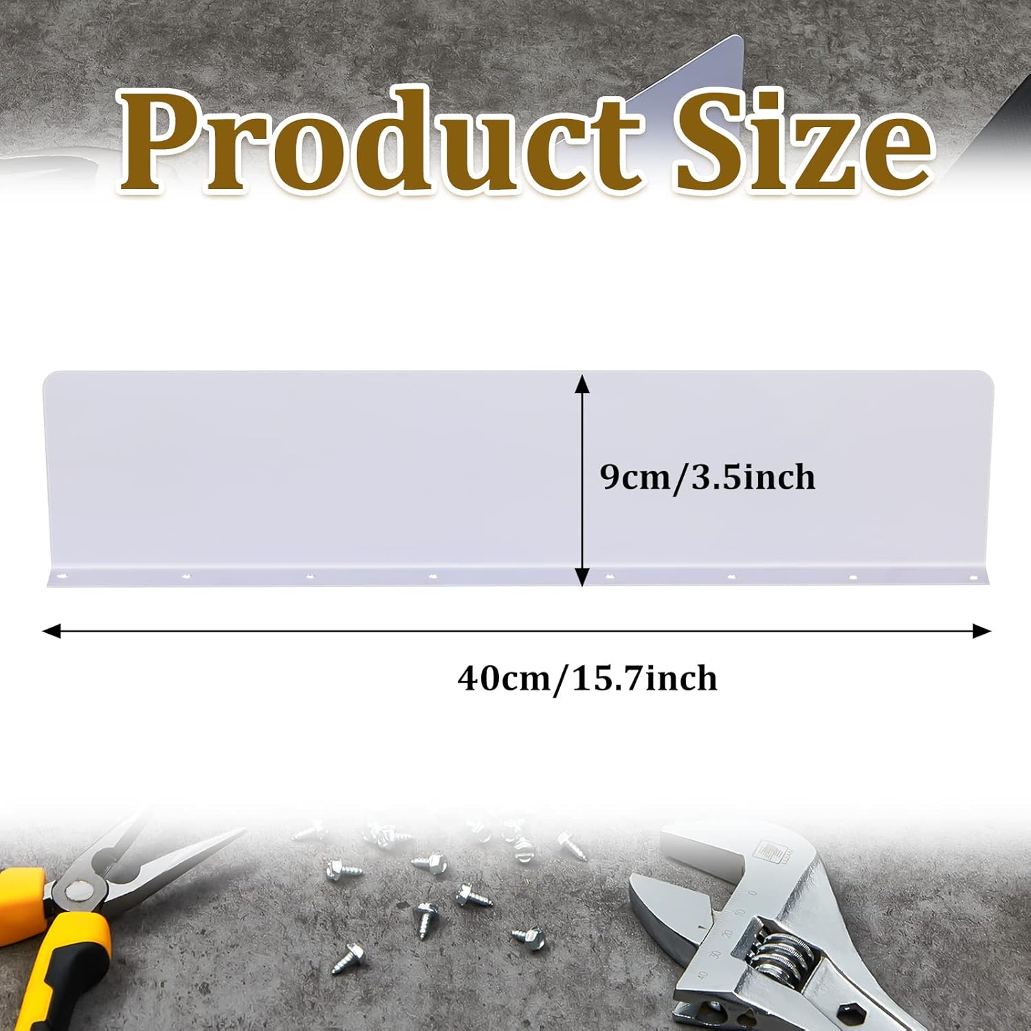 Amylove 2 Pcs Rain Gutter Valley Splash Guards Downspout Diverter Roof Rain Diverter Roofing Gutter Guards with 20 Screws Gutters for House Residential Flat Shingle Roofs Corner(Straight Style,White) - Image 1