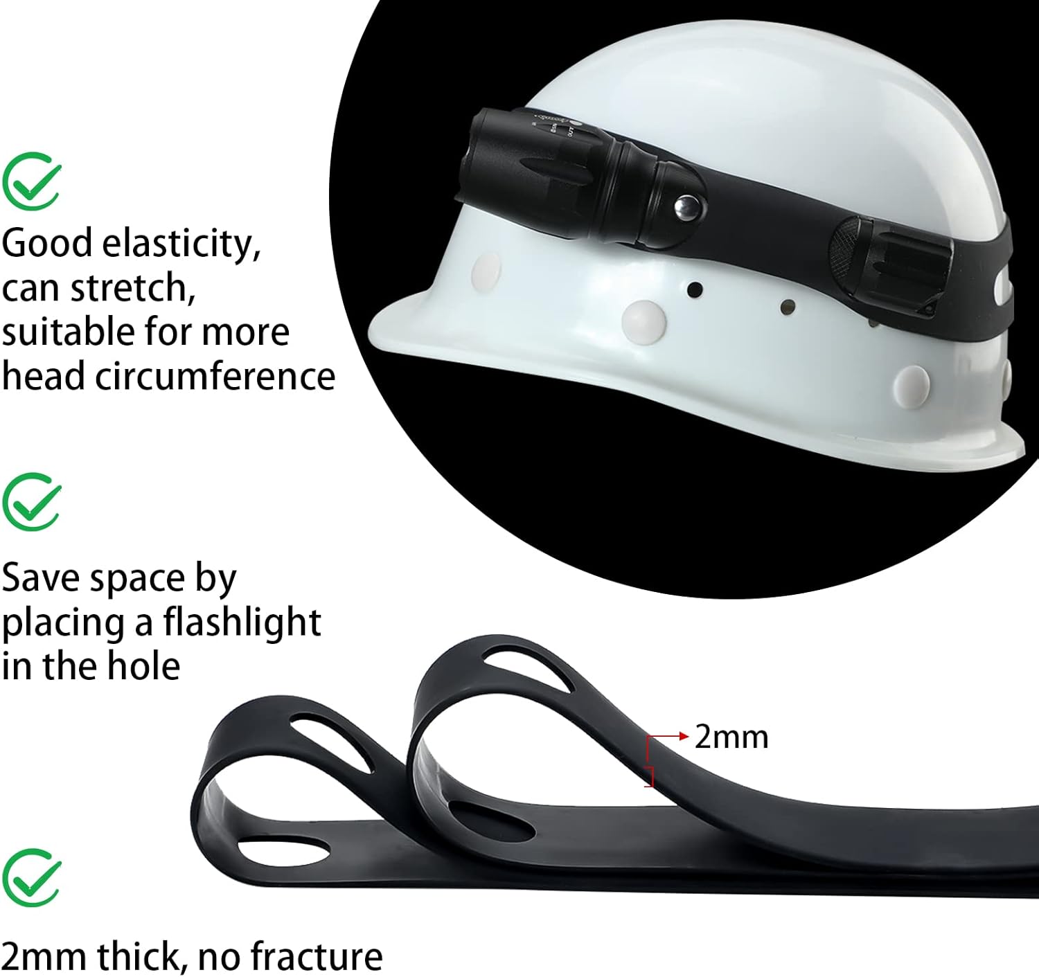 4 Pcs Firefighter Tools Include 2 Firefighter Helmet Band 2 Glove Strap Holder Fire Helmet Band Glove Safety Strap with Reflective Trim Fire Accessories - Image 7