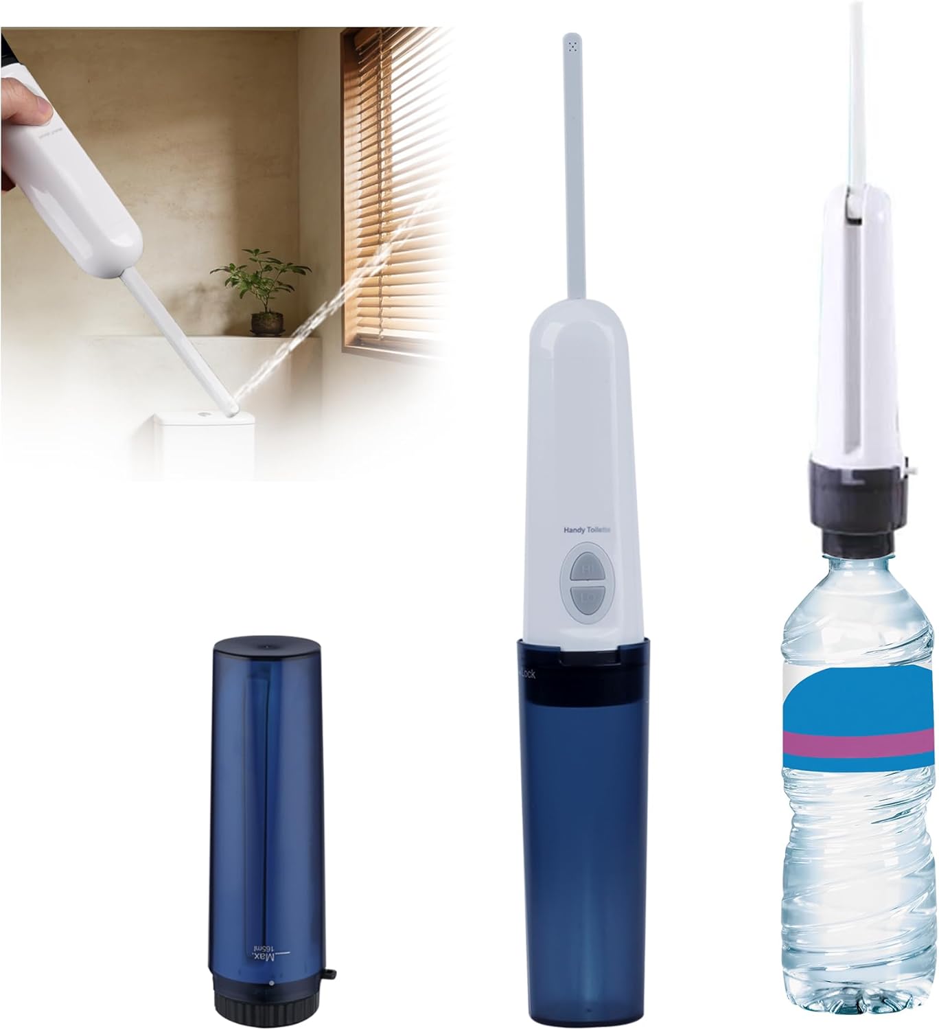 Portable Bidet for Travel, High Pressure Handheld Electric Sprayer, Rechargeable Travel Bidet for Women & Men, Personal Hygiene Cleaning, Soothing Postpartum Care, Blue - Image 1