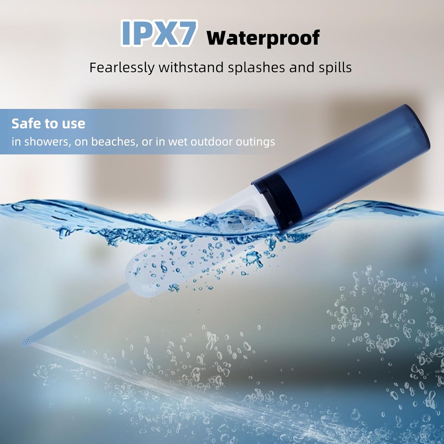 Portable Bidet for Travel, High Pressure Handheld Electric Sprayer, Rechargeable Travel Bidet for Women & Men, Personal Hygiene Cleaning, Soothing Postpartum Care, Blue - Image 7