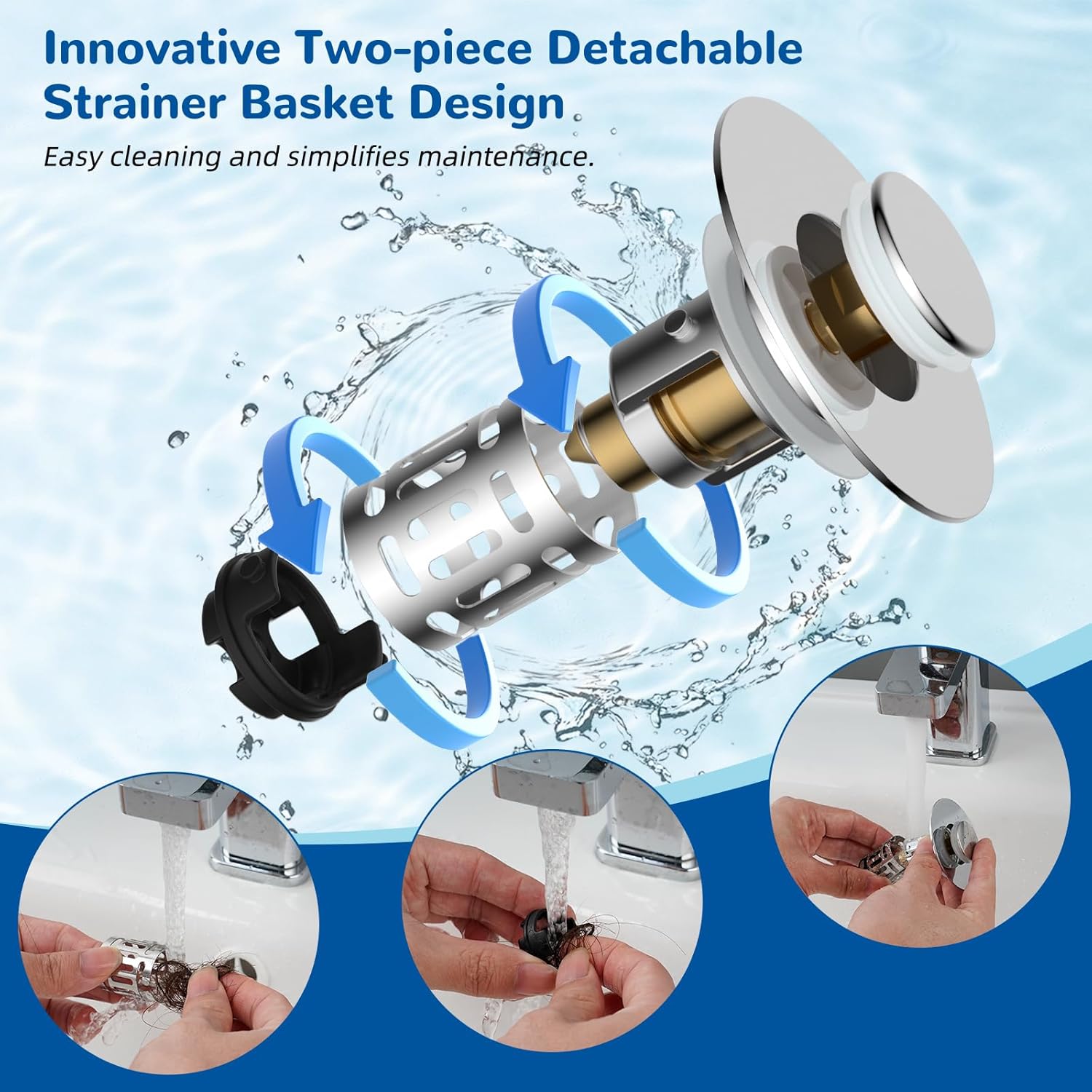 Bathroom & Kitchen Sink Strainer - Image 4