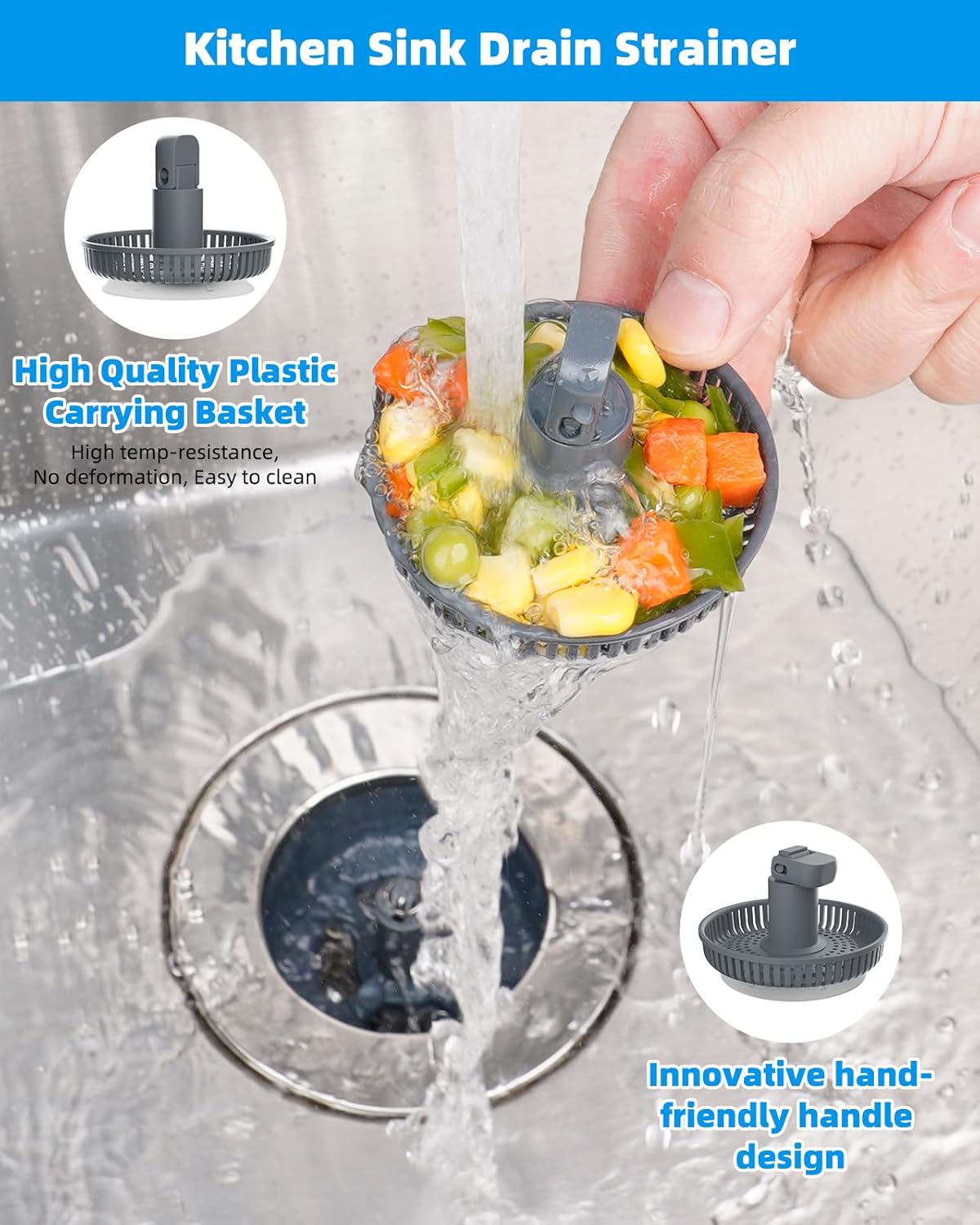 Bathroom & Kitchen Sink Strainer - Image 6