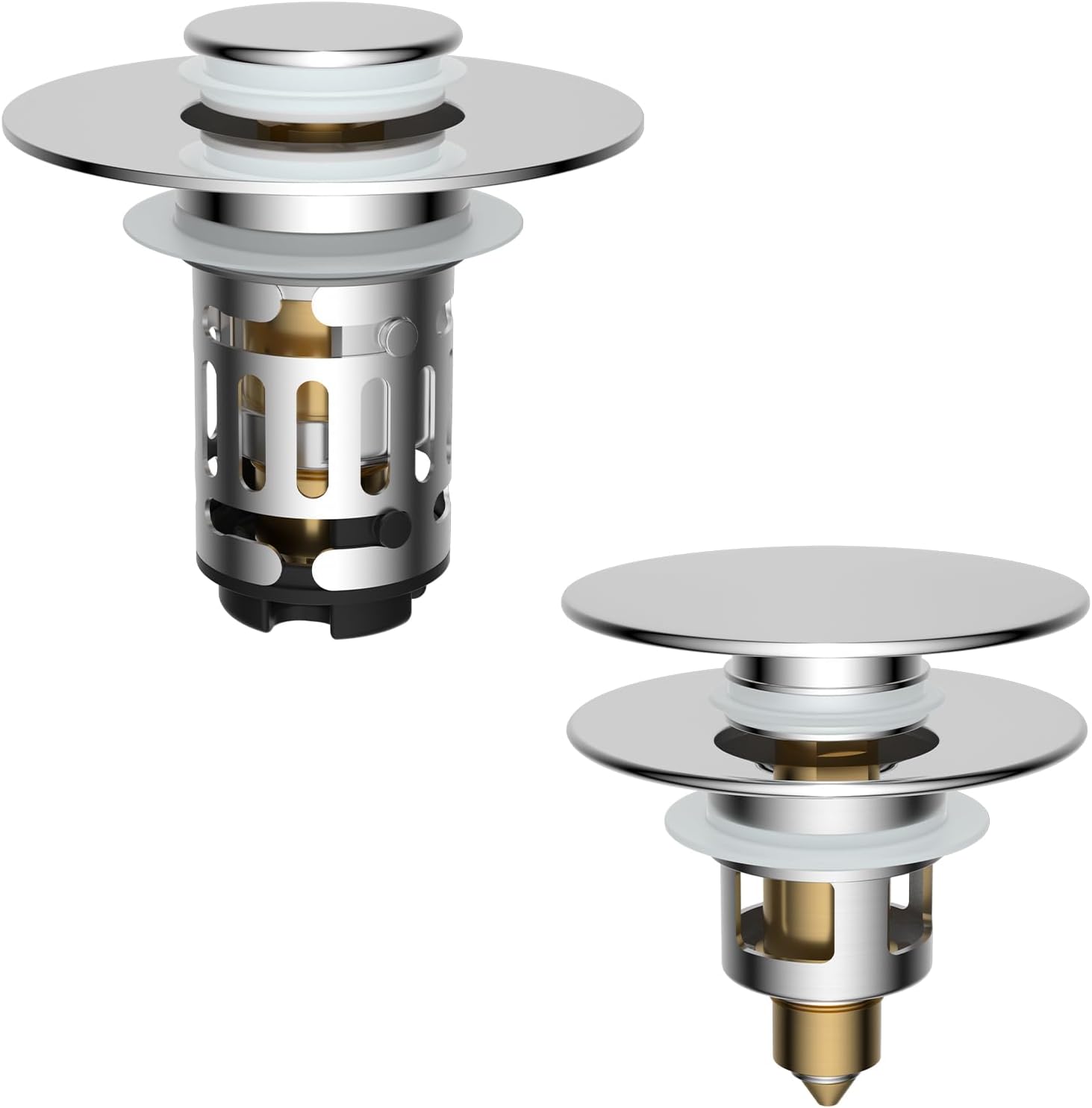 Upgraded 3 in 1 Bathroom Sink Drain Strainer - Image 1