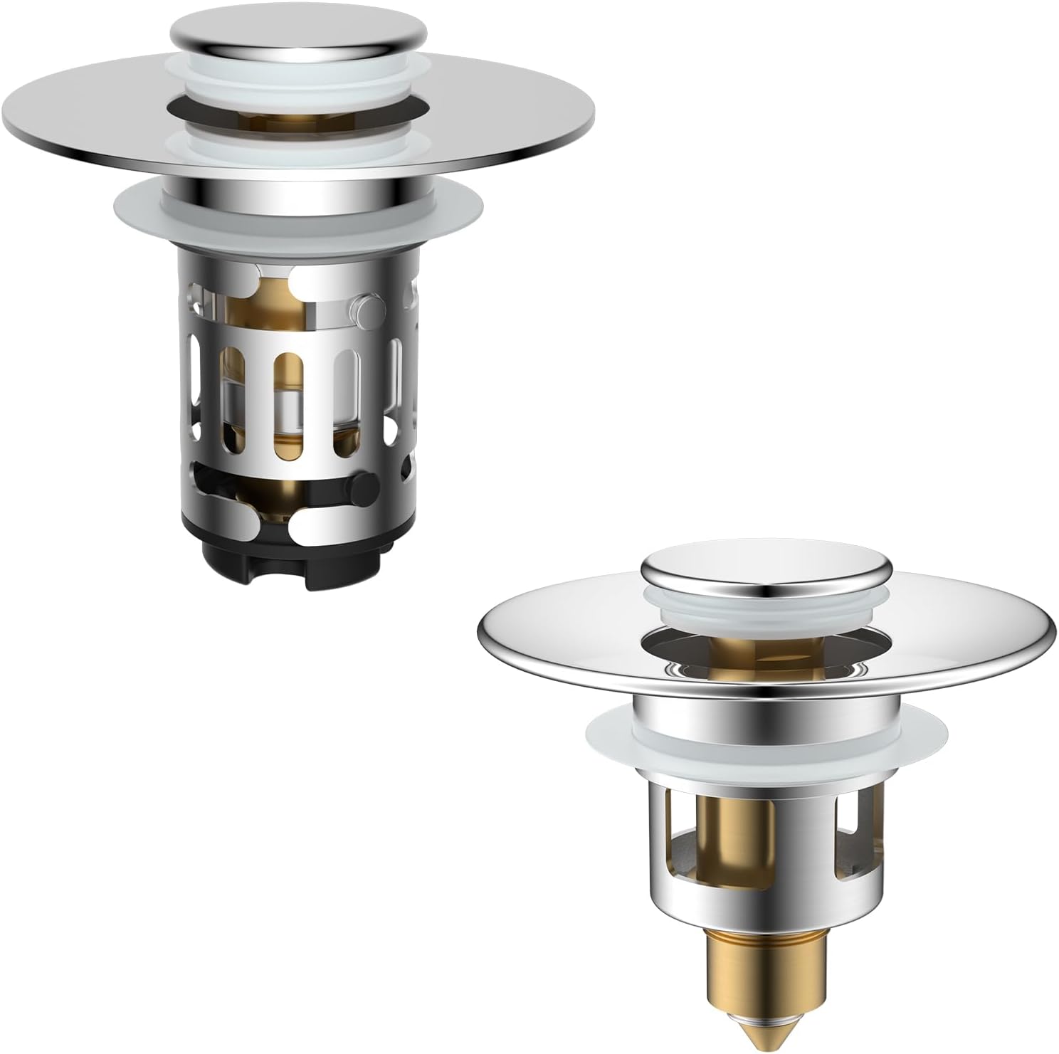 Upgraded 3 in 1 Bathroom Sink Drain Strainer - Image 1