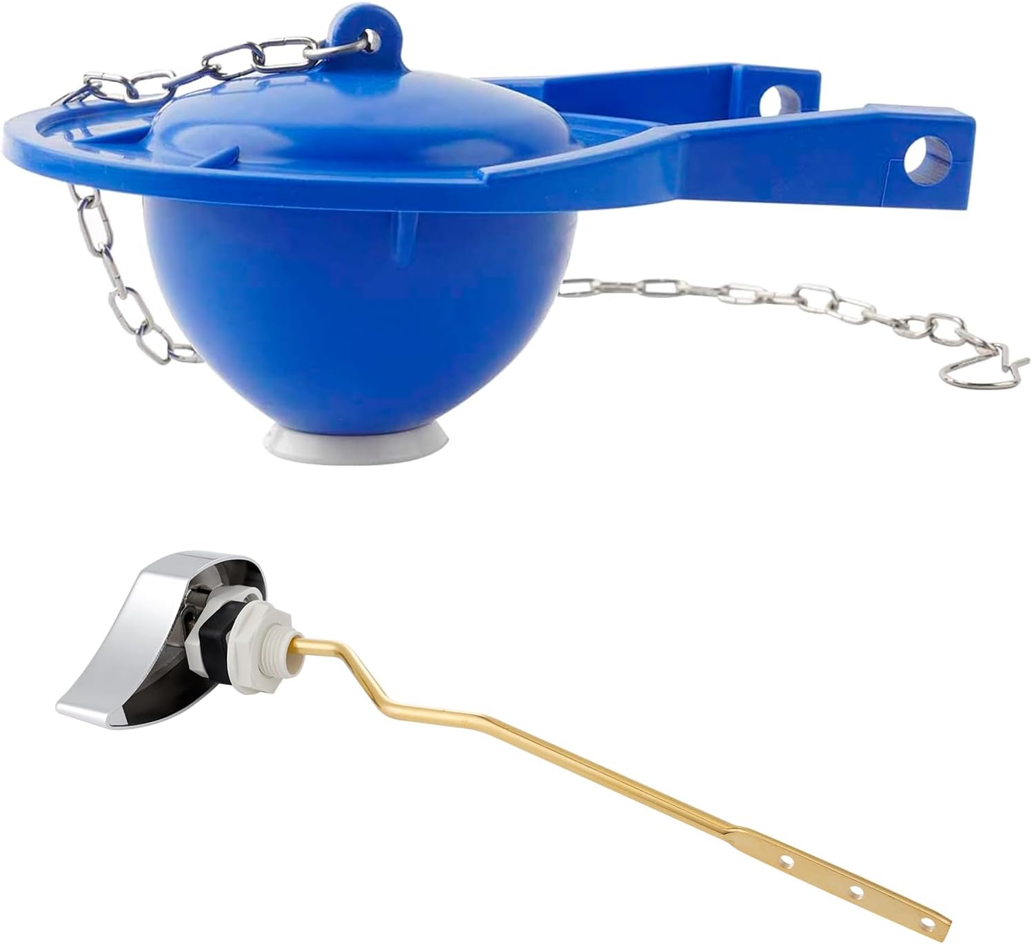 Large 3-Inch Toilet Flapper with Toilet Handle Replacement Compatible with TOTO THU068#CP Trip Lvr - Image 1