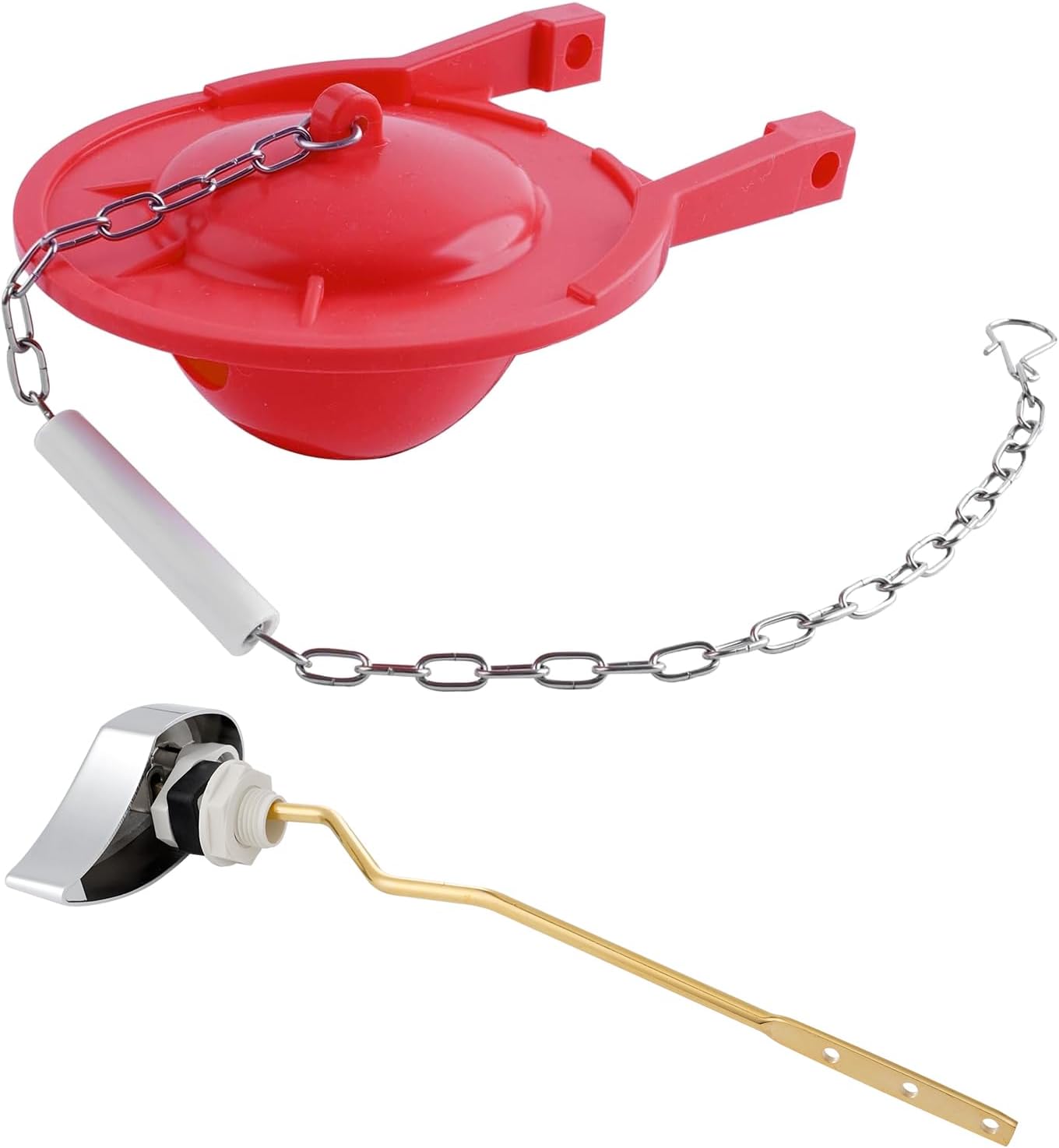 Large 3-Inch Toilet Flapper with Toilet Handle Replacement Compatible with TOTO THU068#CP Trip Lvr - Image 1