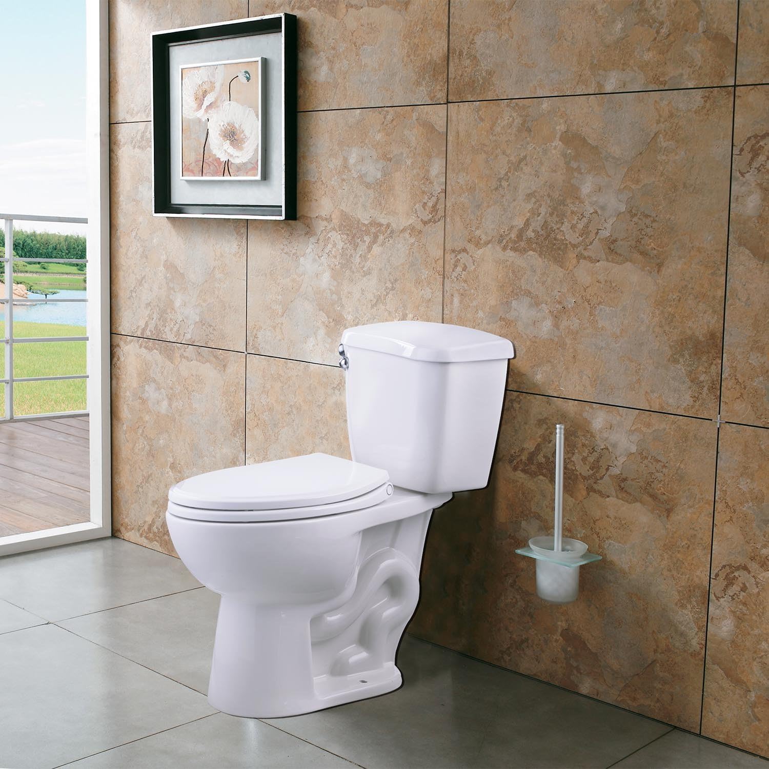 Premium Elongated Toilet Seat with Bidet T Adapter(7/8” x 7/8” x 3/8”) - Image 4