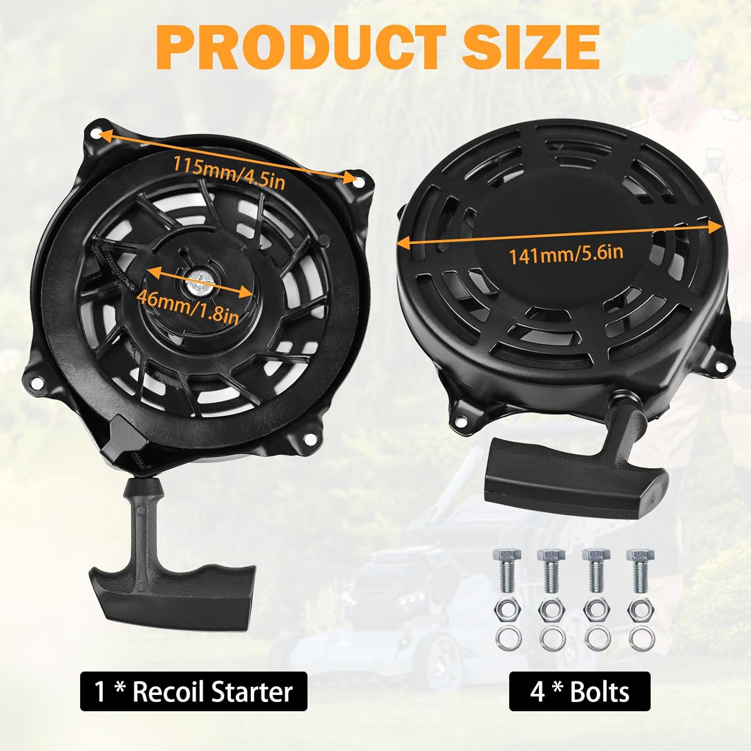 497680 Briggs and Stratton Rewind Starter Pull Start Assembly Compatible with Briggs & Stratton 6.75 Craftsman Toro Troy-Bilt Tb210 TB230 Lawn Mower Recoil Starter Replace Oregon 31-068, Rotary 12368 - Image 8