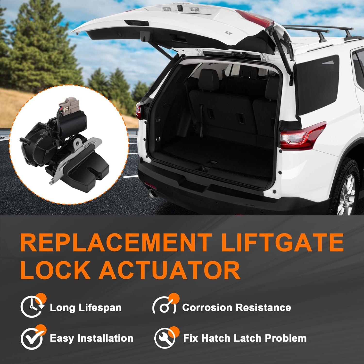 Liftgate Trunk Lock Actuator for Ford Edge Escape Expedition Explorer Lincoln MKX Navigator Tailgate Trunk Latch Rear Hatch Latch Lock Assembly Replaces FA1Z-7443150-B FA1Z-7443150 - Image 2