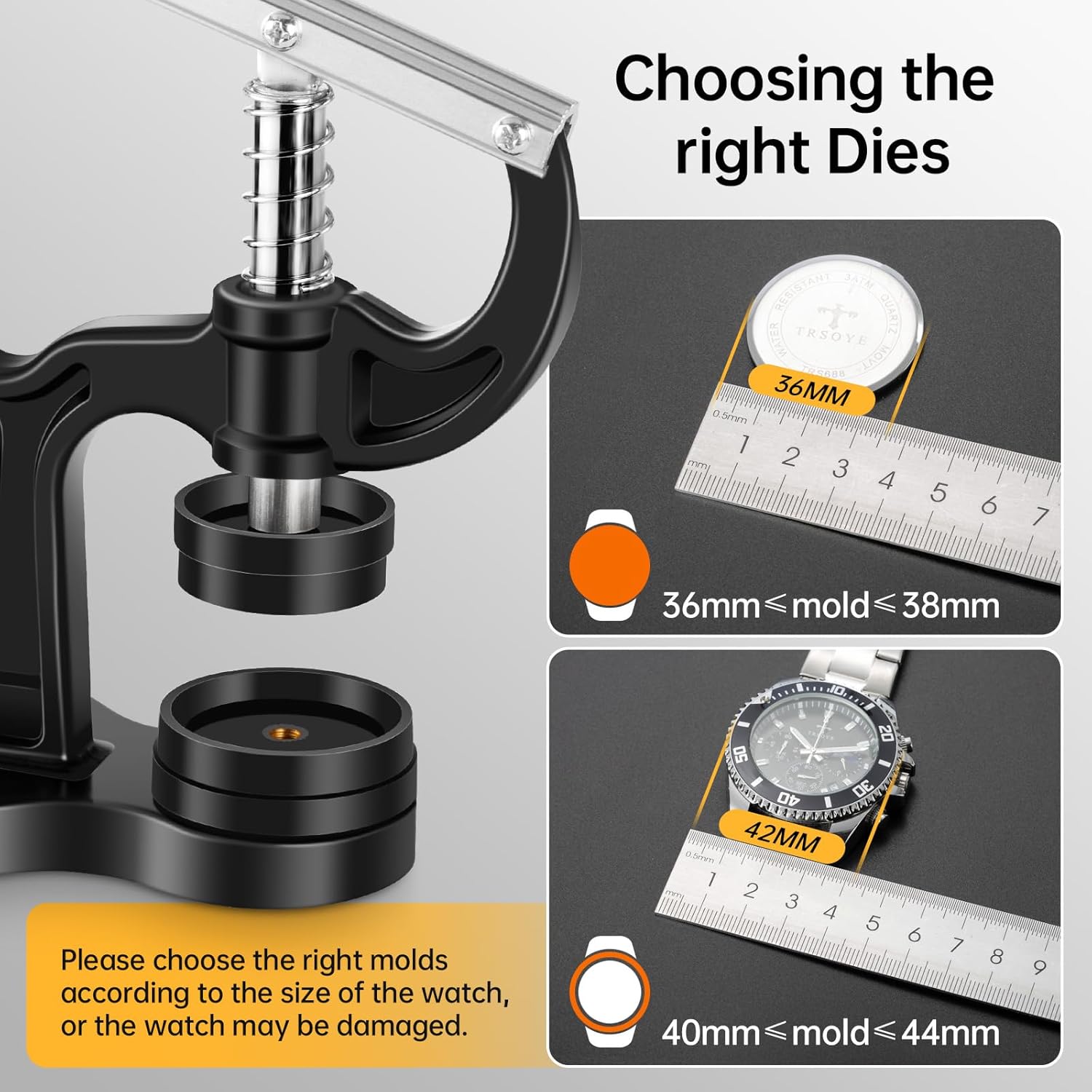 Watch Press Tool Set & Watch Repair Kit - Image 5