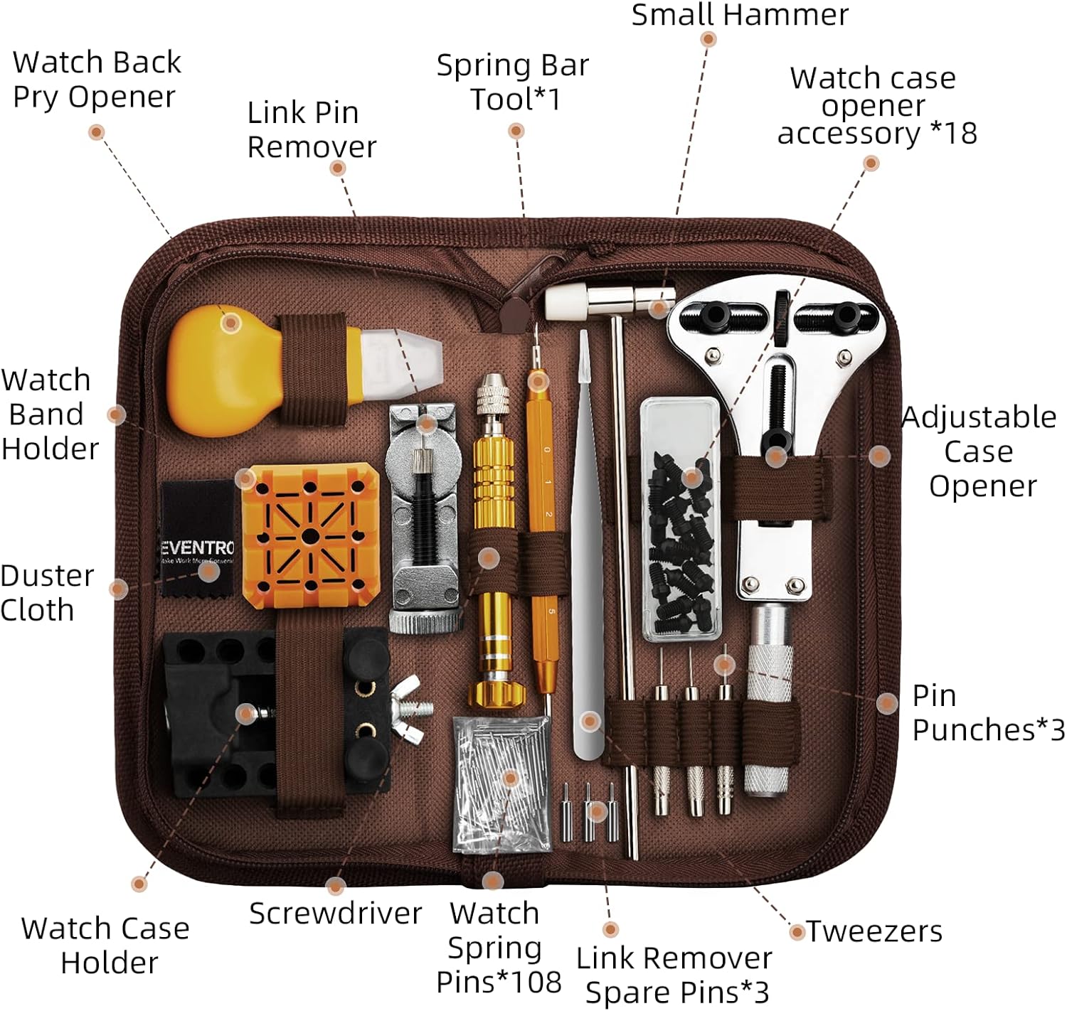 Watch Press Tool Set & Watch Repair Kit - Image 6