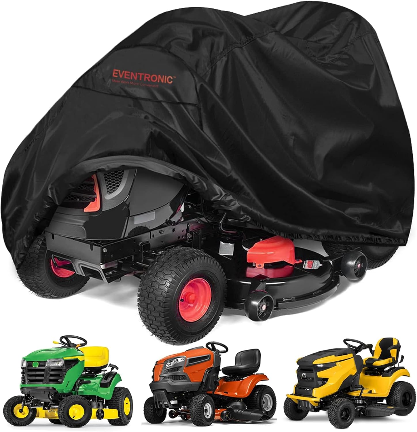 Riding Lawn Mower Cover,  54“ Riding Lawn Tractor Cover Waterproof Heavy Duty Durable (420D-polyester oxford) - Image 1
