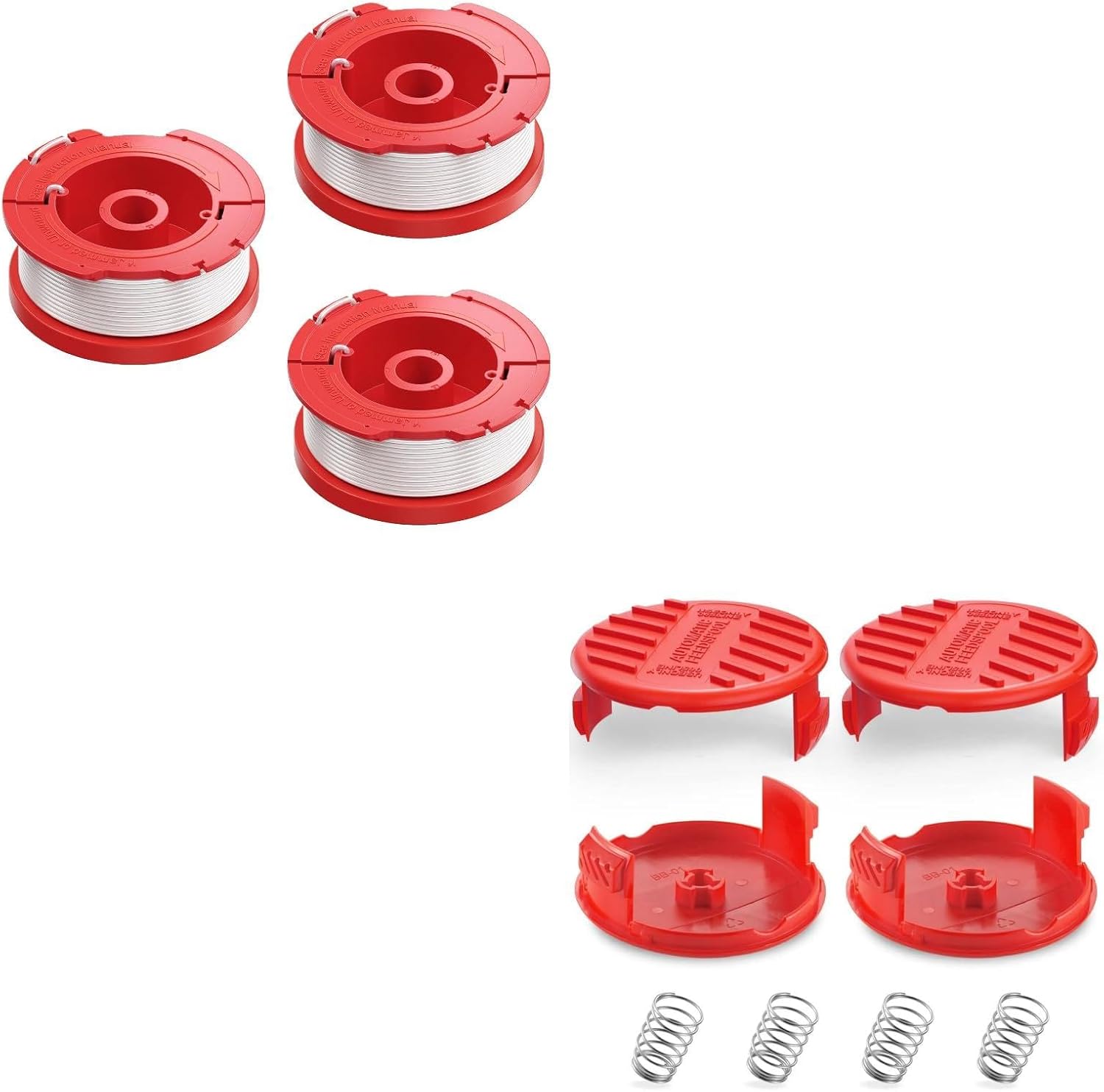 3 Pack CMZST0653 Weed Eater String and 4 Pack CMZST120SC String Trimmer Spool Compatible with Craftsman Weed Wacker - Image 1