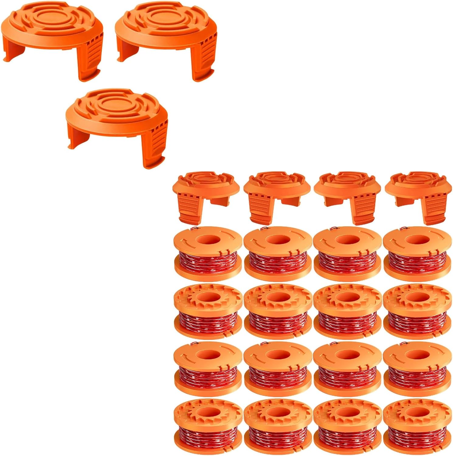 23 Pack WA0010 Trimmer String Compatible with Worx Weed Eater, 0.065