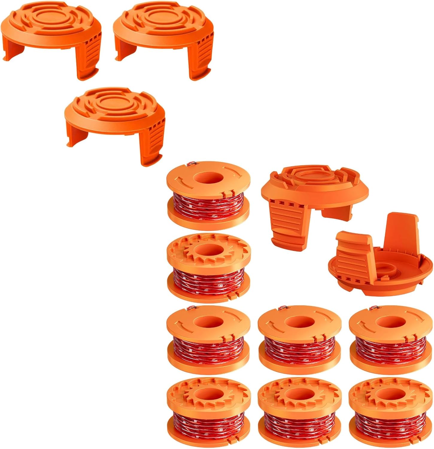 13 Pack WA0010 Trimmer Line Compatible with Worx Weed Eater, 0.065
