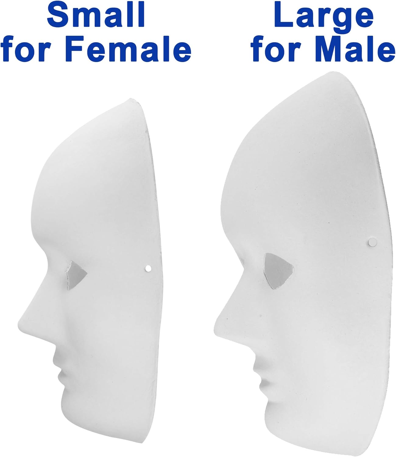 14 Pack Paper Mache Masks - 2 Sizes for Artistic Projects, Theater, Halloween, Masquerade Parties, Classroom Art - Image 5
