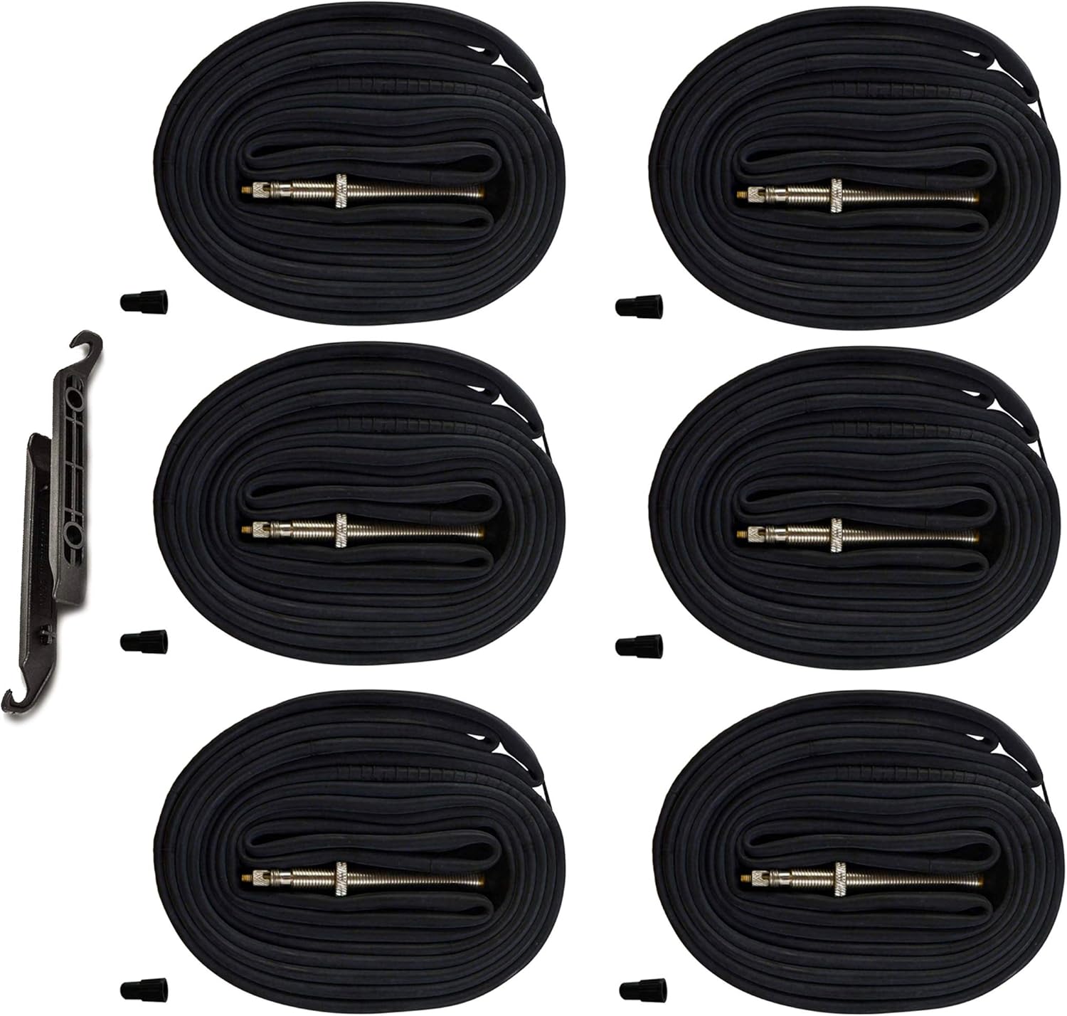 Bicycle Tubes Race 28 700x20-25C 700x32-47C Bike Tube, 700C Inner Tube with Presta Valve Super Value Bundle (Pack of 6 Tubes & 2 tire Lever) - Image 1