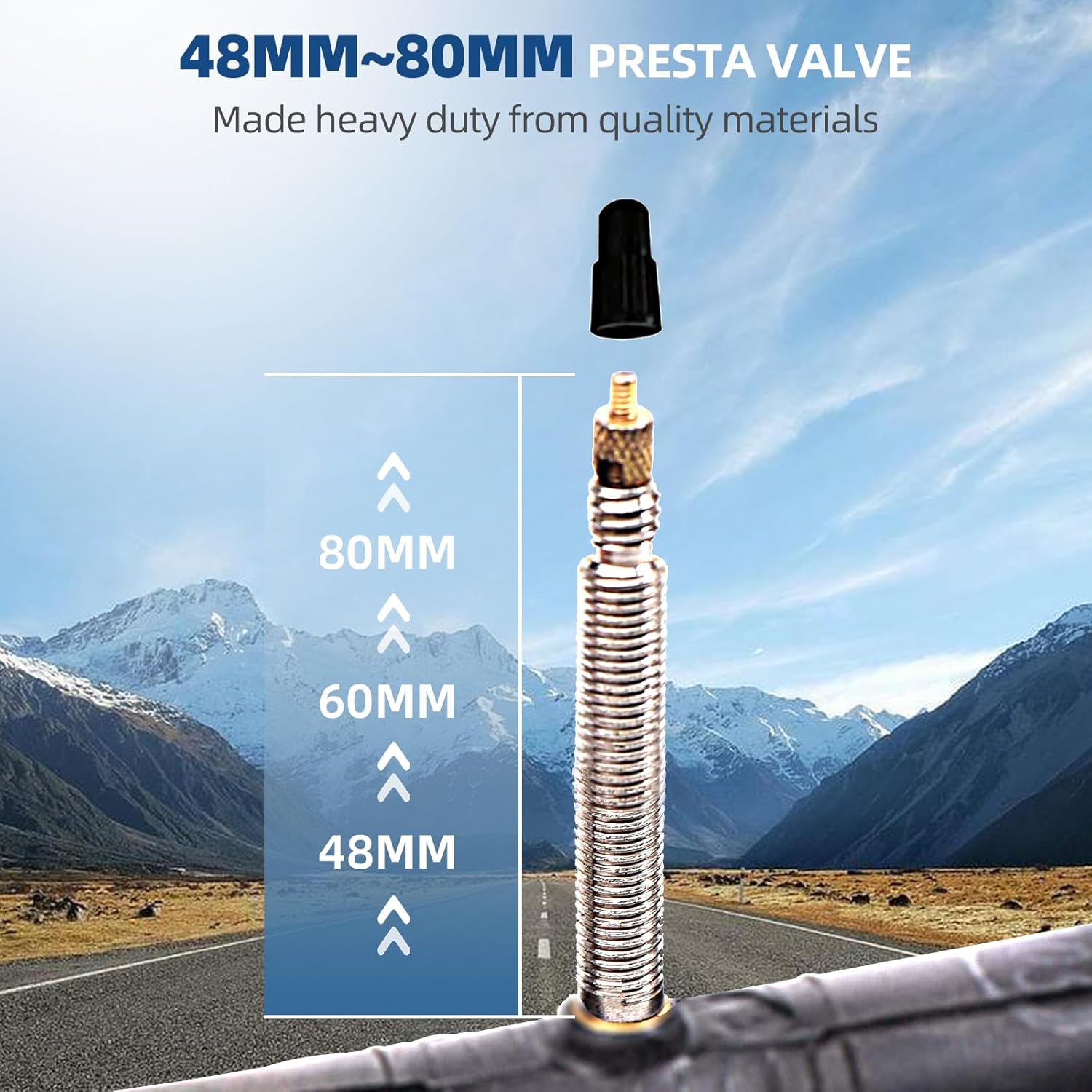 Bicycle Tubes Race 28 700x20-25C 700x32-47C Bike Tube, 700C Inner Tube with Presta Valve Super Value Bundle (Pack of 6 Tubes & 2 tire Lever) - Image 5