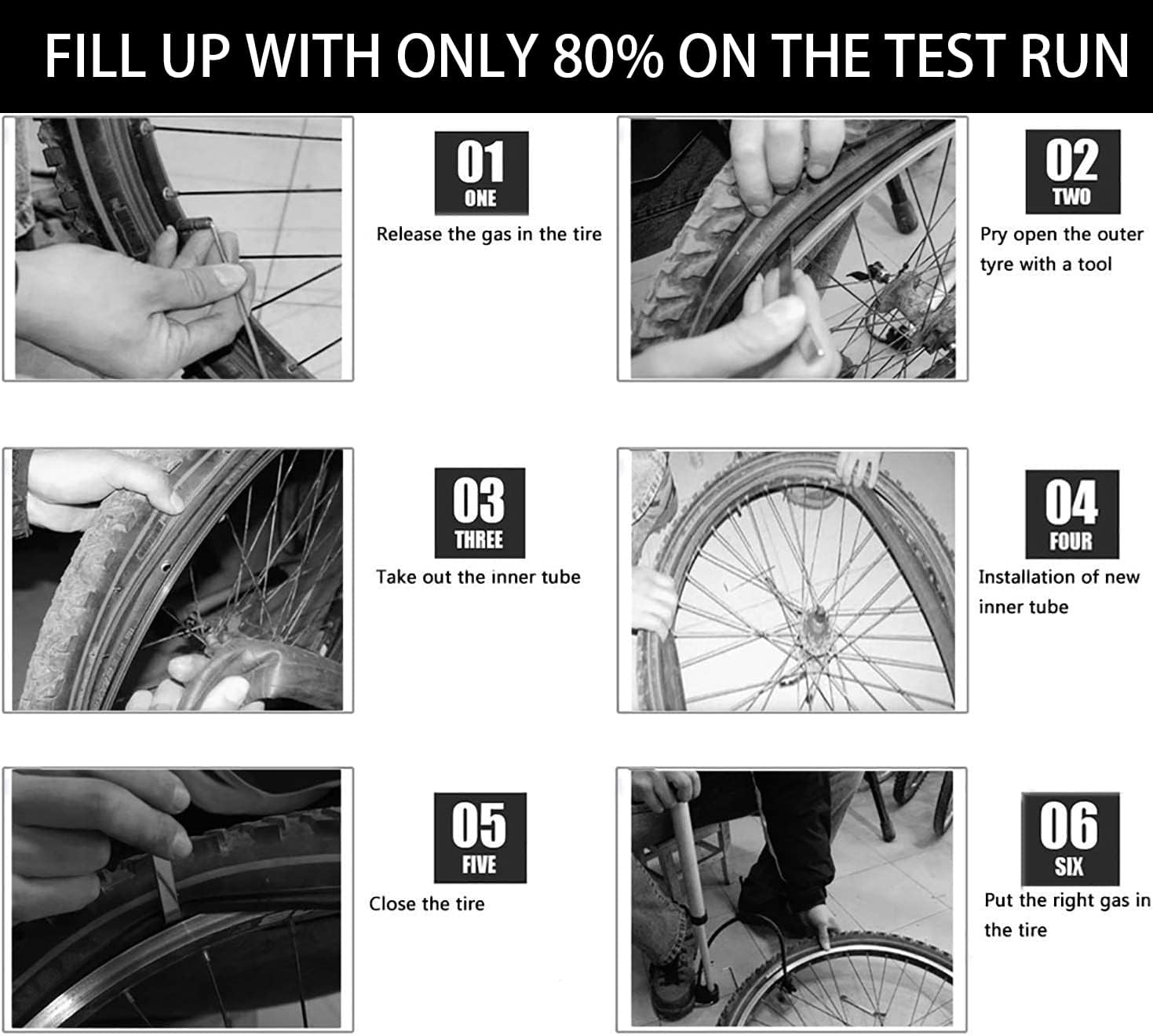Bicycle Tubes Race 28 700x20-25C 700x32-47C Bike Tube, 700C Inner Tube with Presta Valve Super Value Bundle (Pack of 6 Tubes & 2 tire Lever) - Image 7