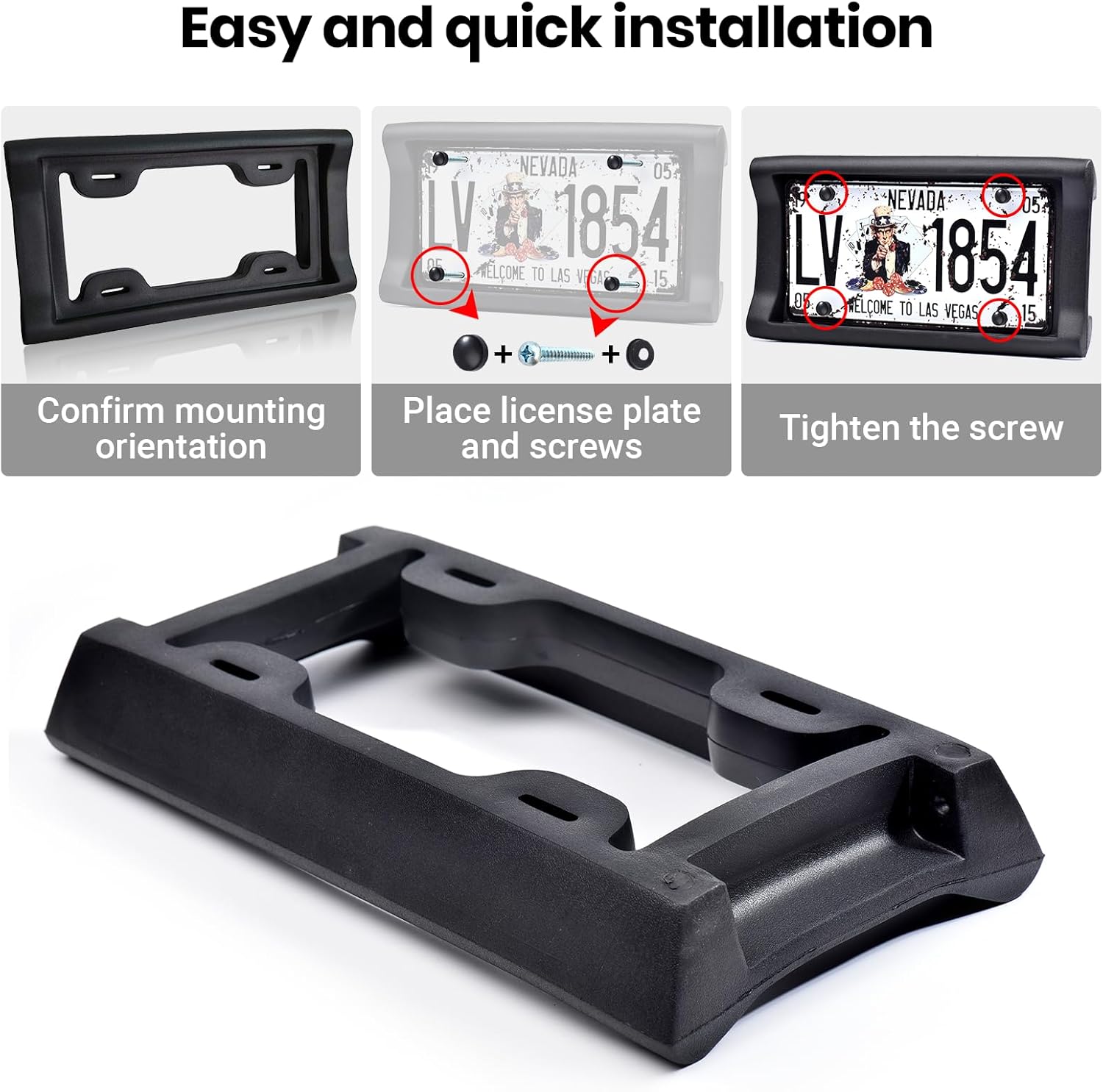 Ultimate License Plate Bumper Guard Screws Included - 2.3