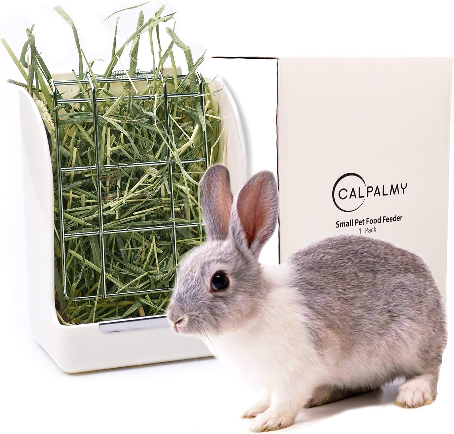 Hay Feeder for Rabbits, Guinea Pigs, and Chinchillas - Minimize Waste and Mess with 5.5