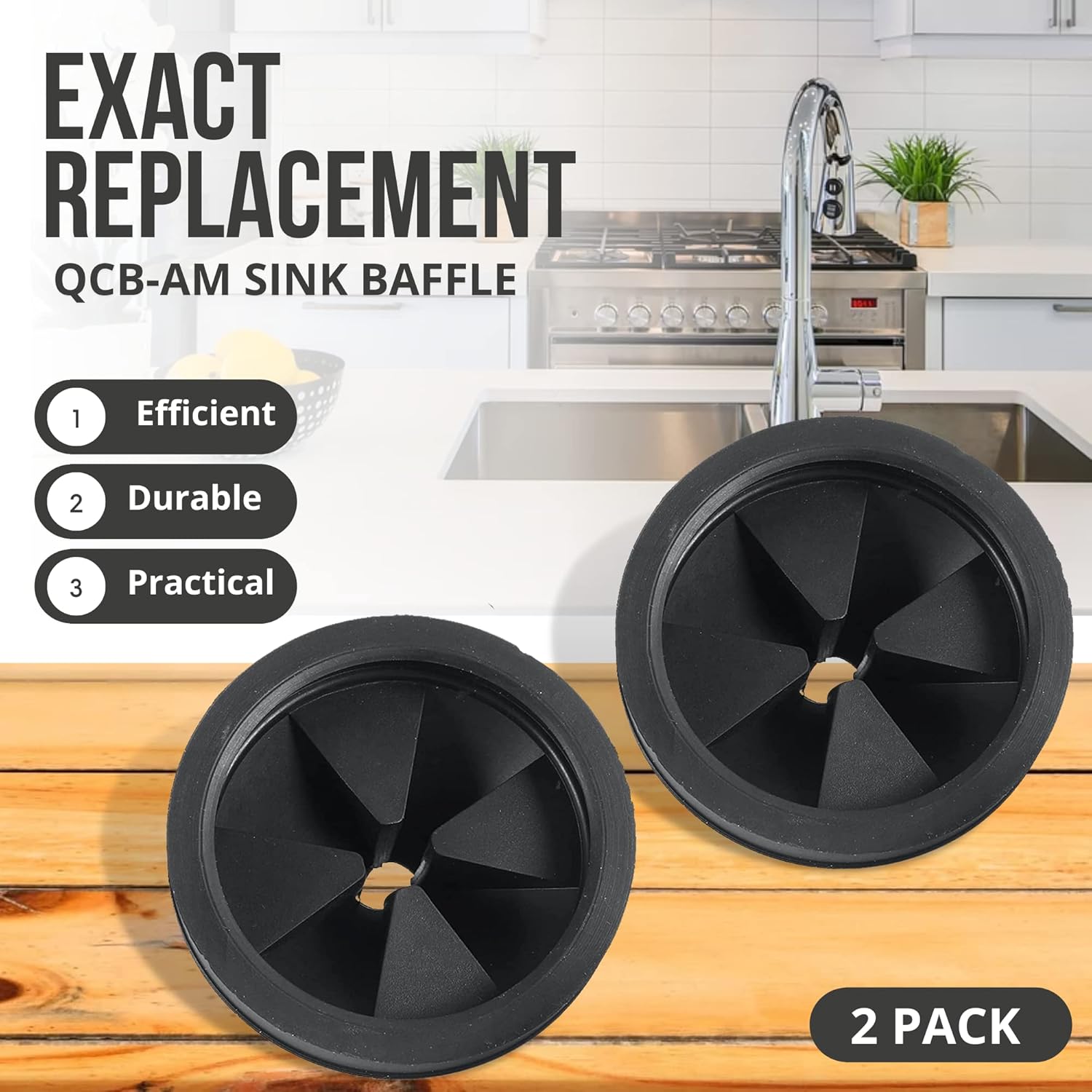 Rubber Sink Stopper and Garbage Disposal Splash Guard,Compatible with Insinkerator Garbage Disposal Parts - Image 6