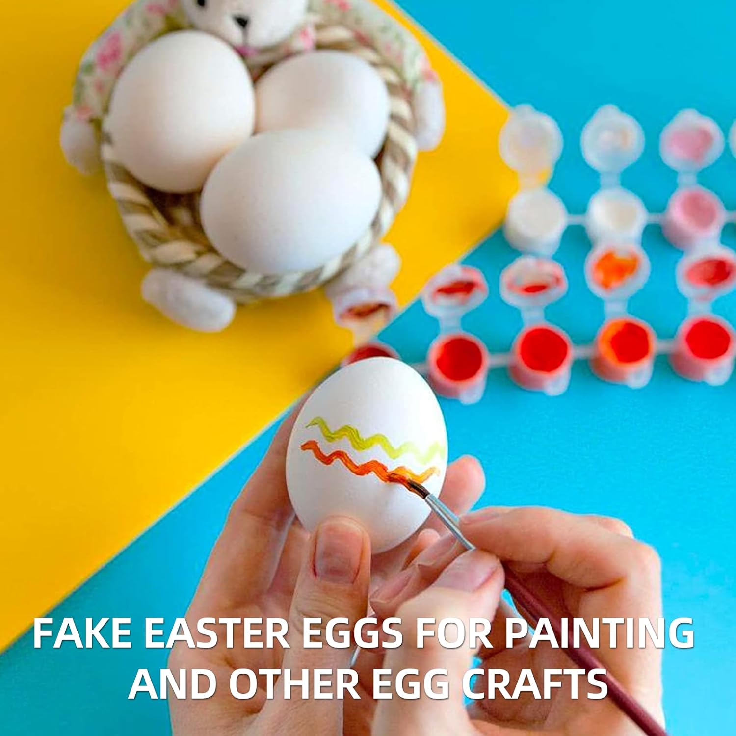 Pink Heat Gun for Crafts and (24-Pack) Hyper-Realistic White Wooden Eggs for Painting - Image 8