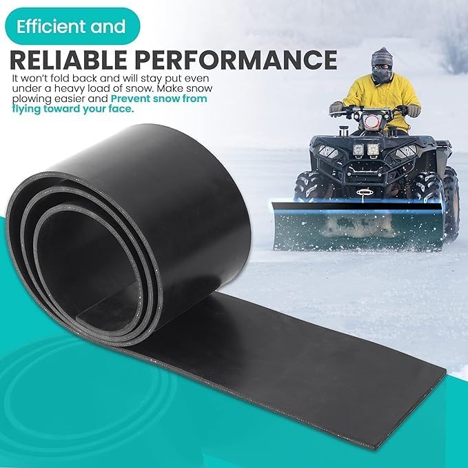 Replacement Polaris Snow Plow Skid Shoes and Universal Rubber Flap - Image 7