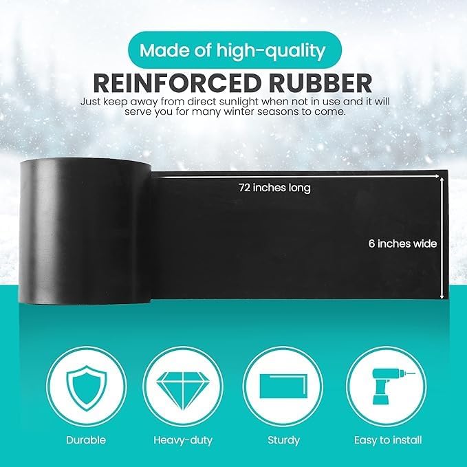 Replacement Polaris Snow Plow Skid Shoes and Universal Rubber Flap - Image 8