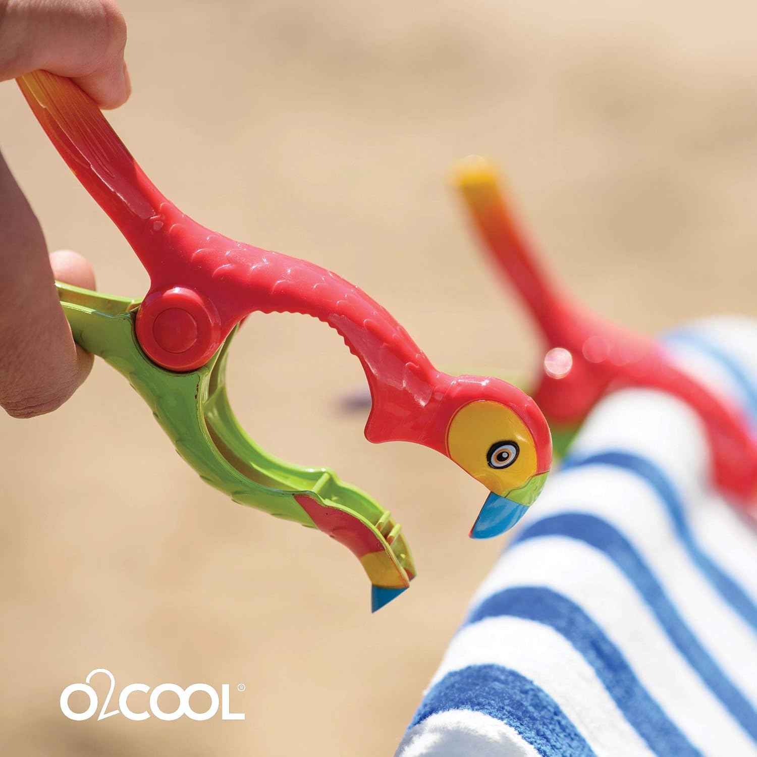 Boca Clips - Beach Towel Clips for Beach Chairs, Pool and Patio Accessories Clothes Pins for Bags, 2-Pack (Caribbean Cocktail) - Image 5